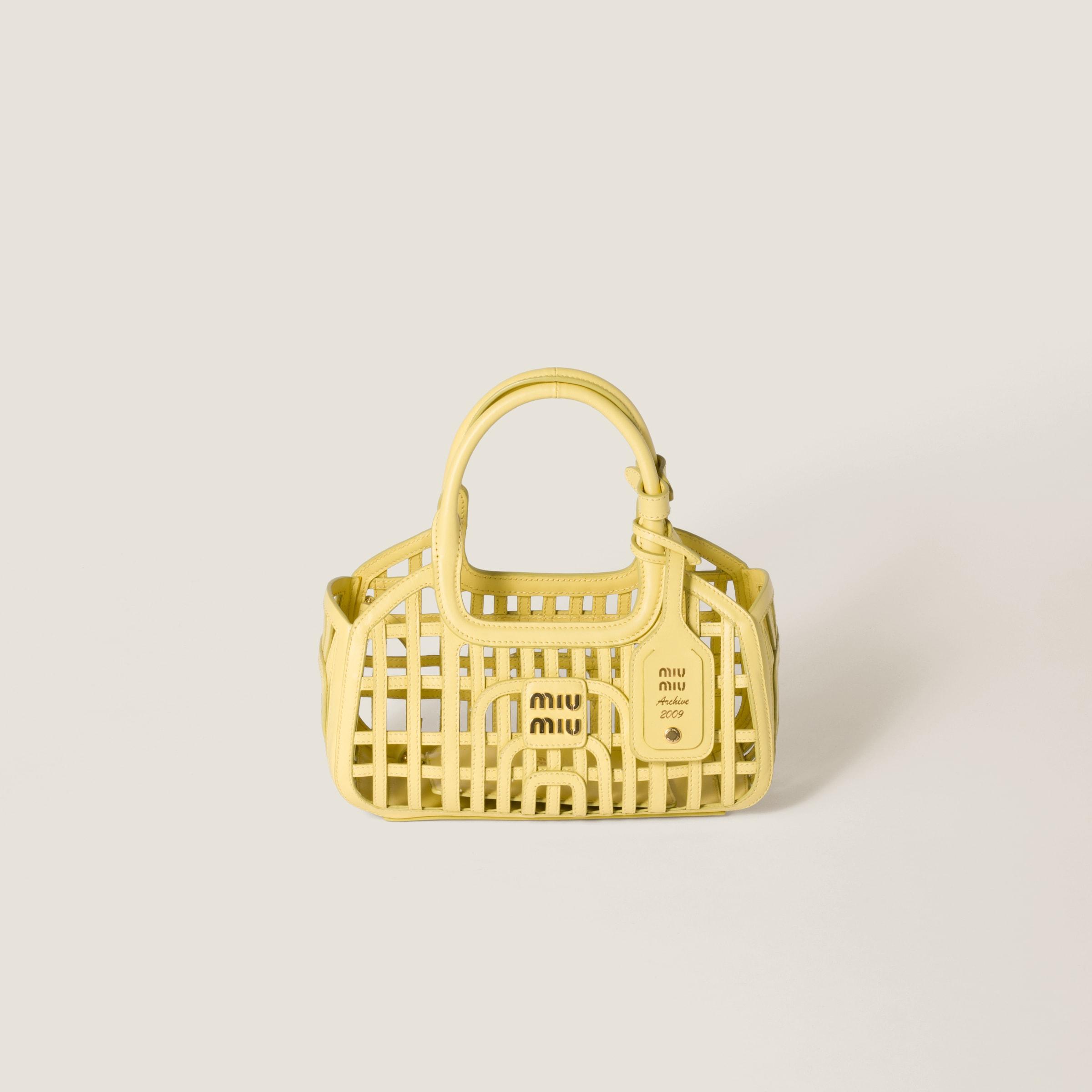 バッグ miumiu hand bag yellow archive miumiu hand bag yellow archive - メルカリ