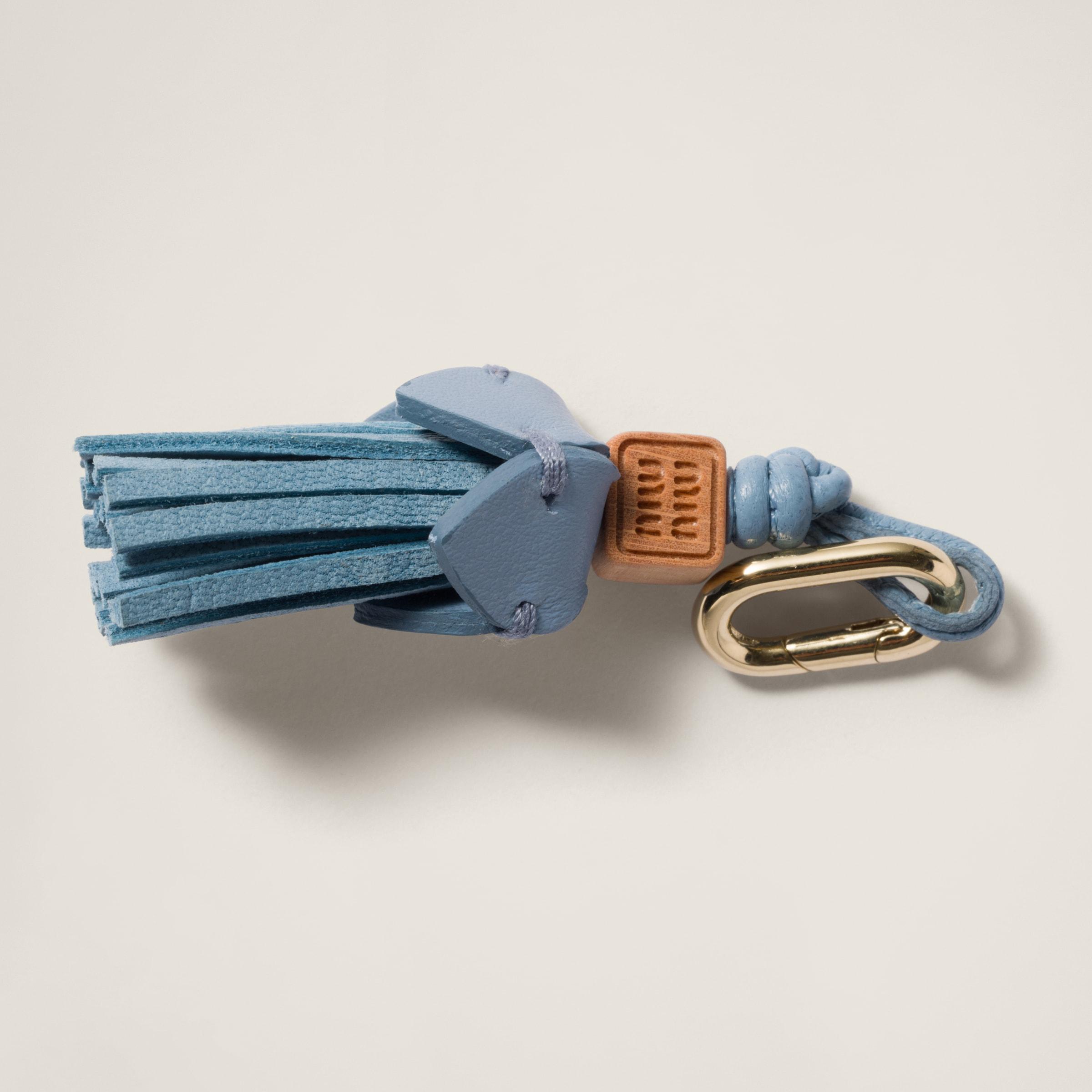 Miu Miu Leather Micro Trick in Blue | Lyst UK