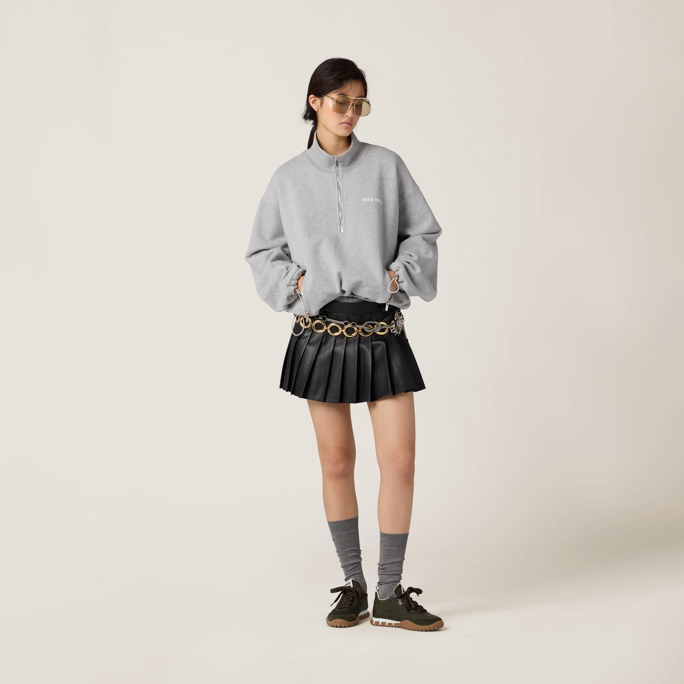 Miu Miu Faux Leather Skirts for Women | Lyst