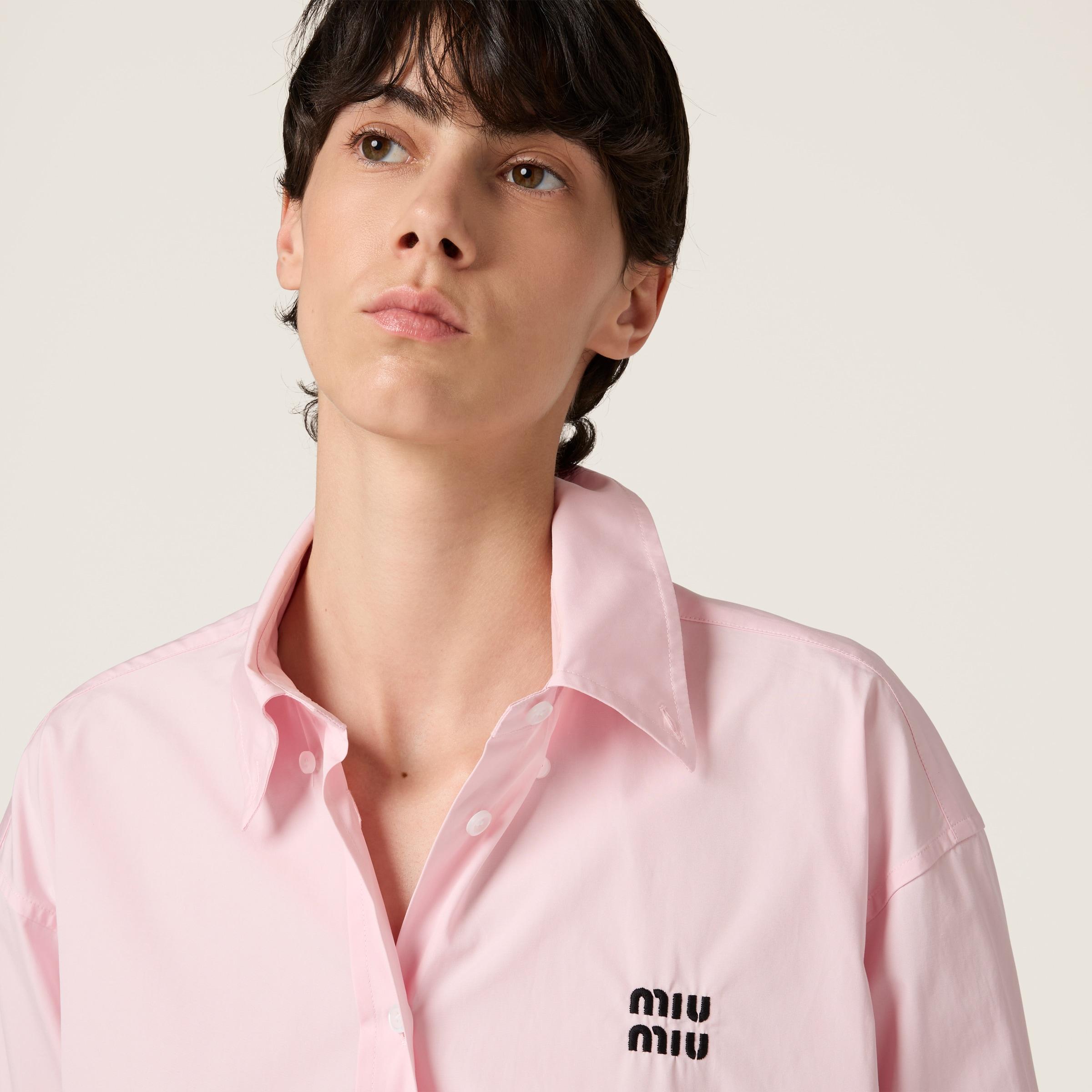miu MIUMIU ミュウミュウ 23SS ピンク ロゴ 半袖Tシャツ 表記