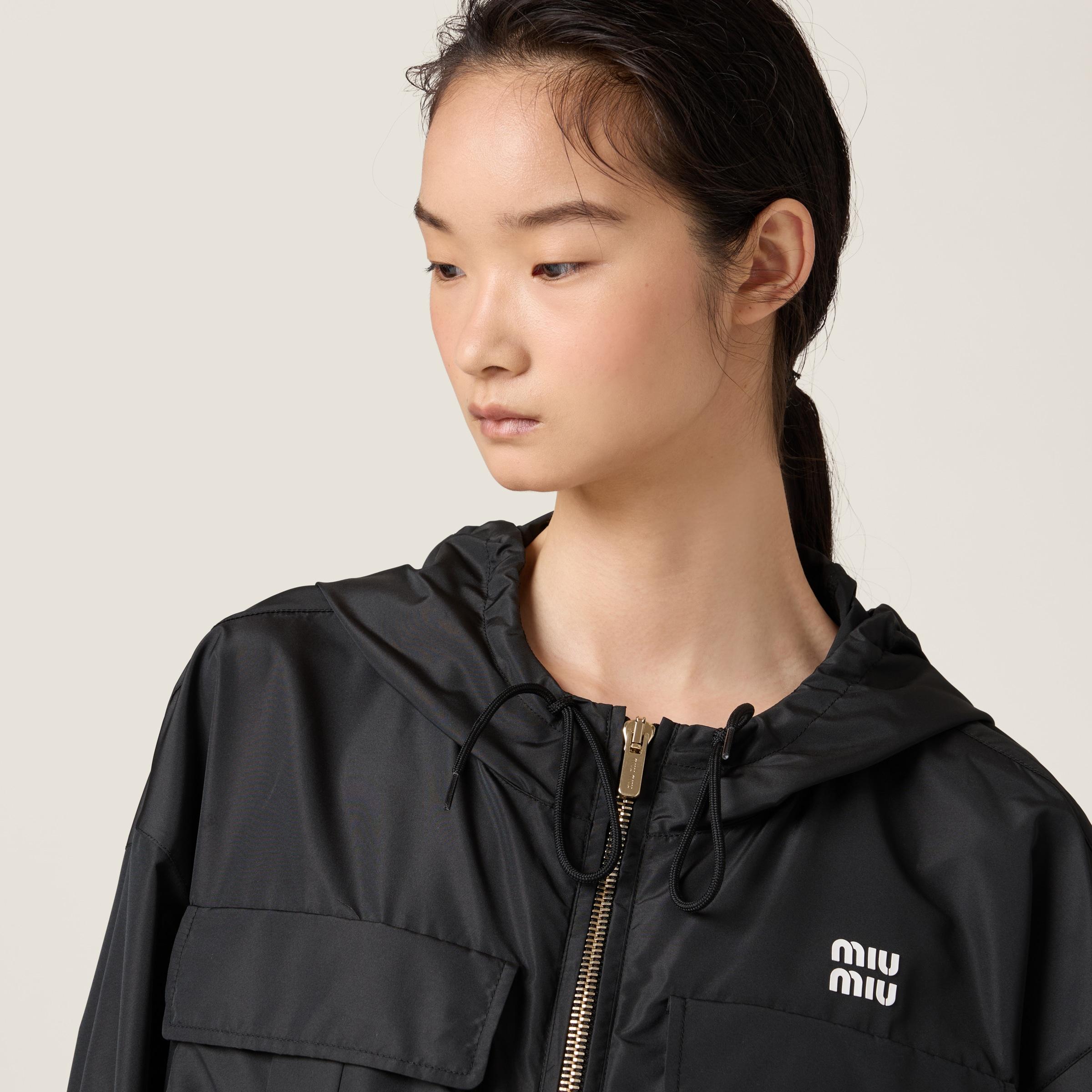 関税込 MiuMiu Technical check blouson jacket Miu Miu Check blouson jacket | REVERSIBLE