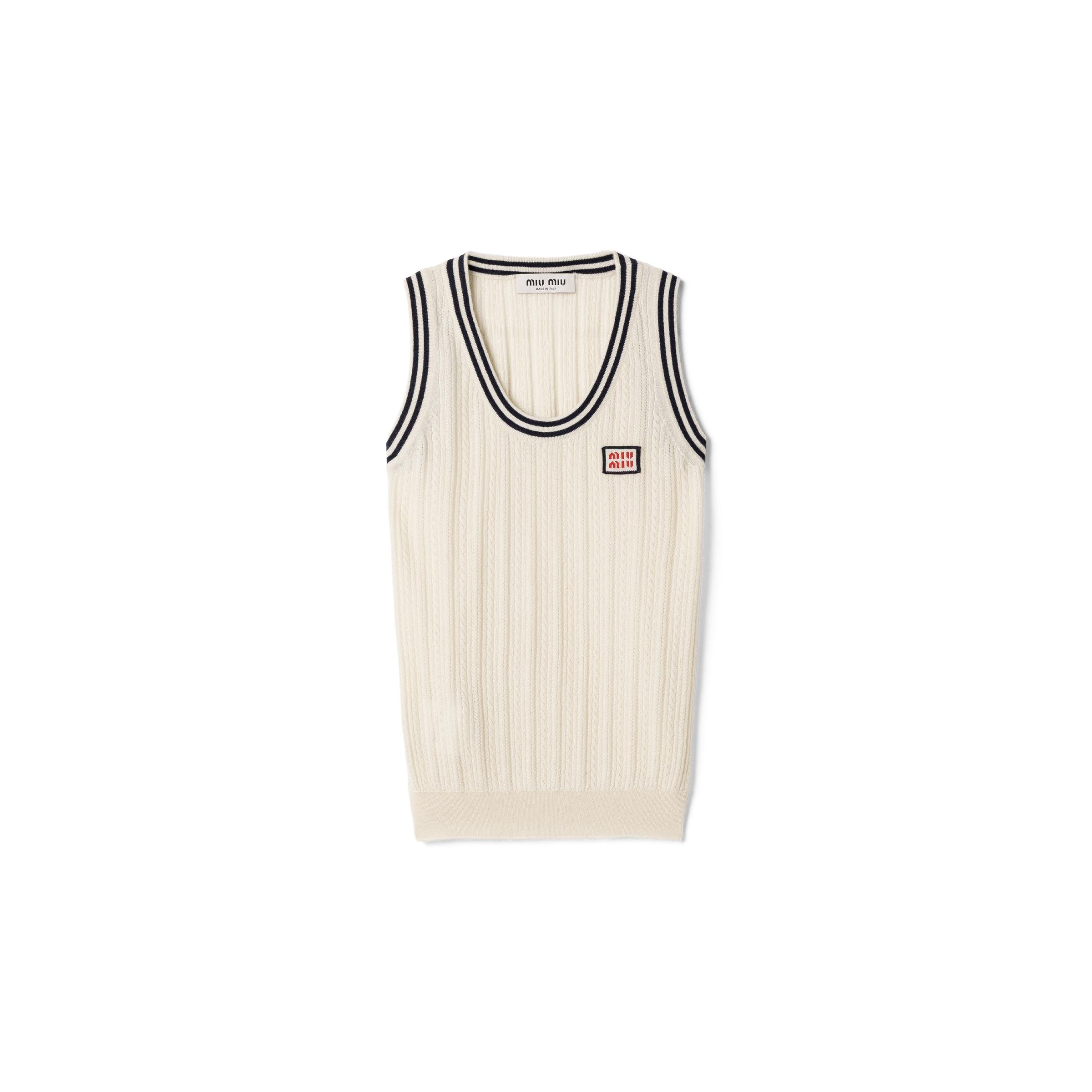 Miu Miu Sleeveless and tank tops for Women | Online Sale up to 38