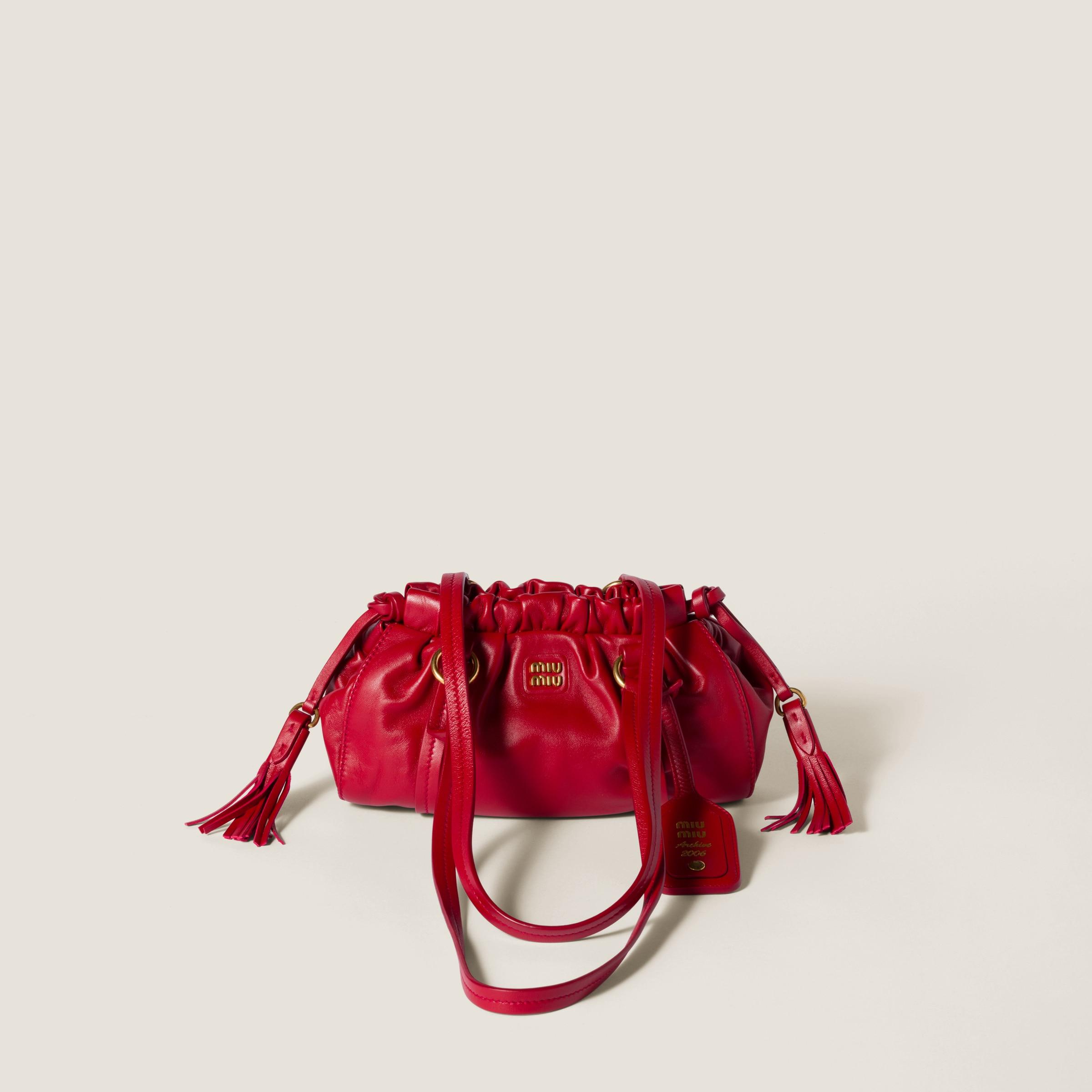 miumiu Joie Nappa Leather Bagミニバッグ Women's Joie bag in nappa leather | MIU MIU | 24S