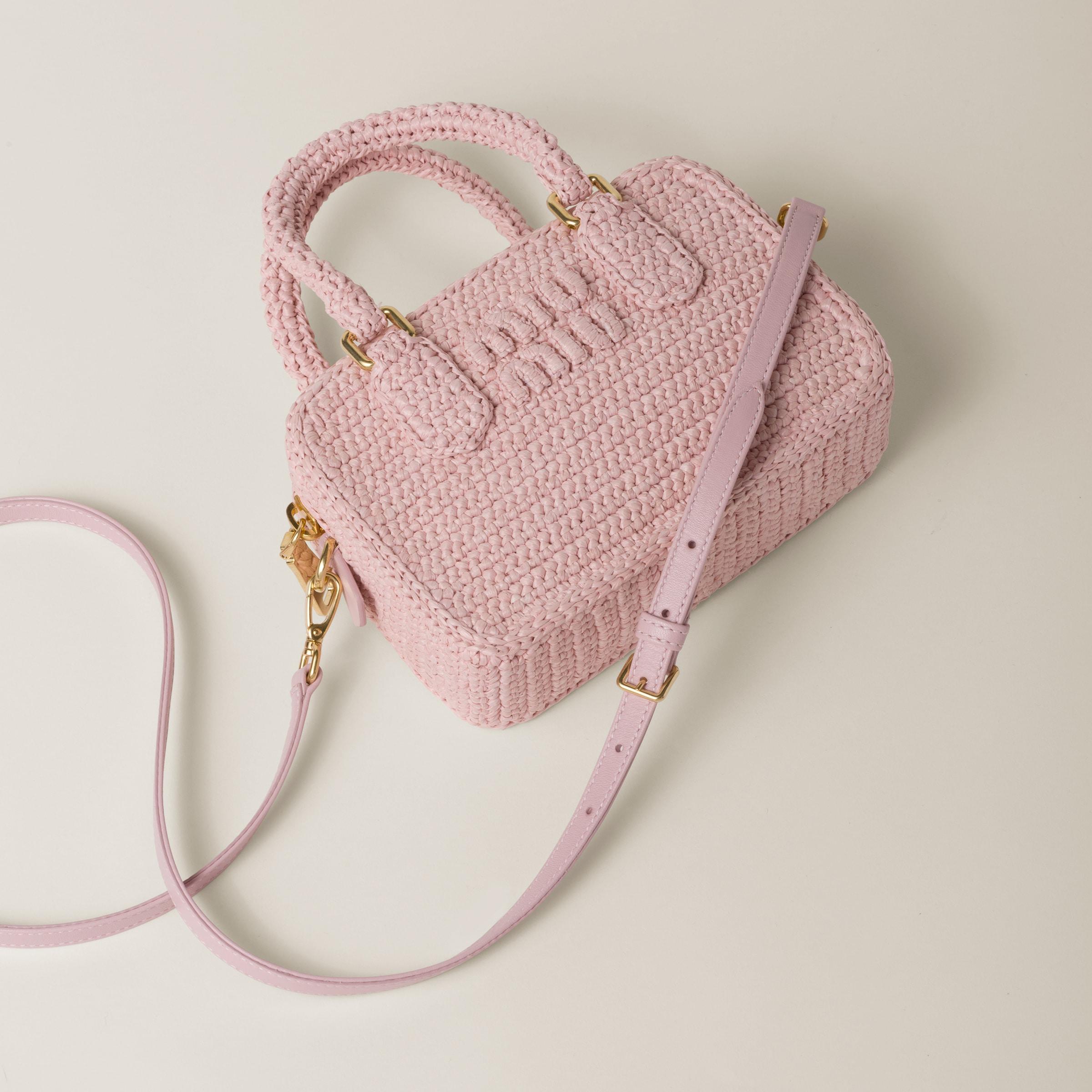 Alabaster Pink Small Crochet Tote Bag
