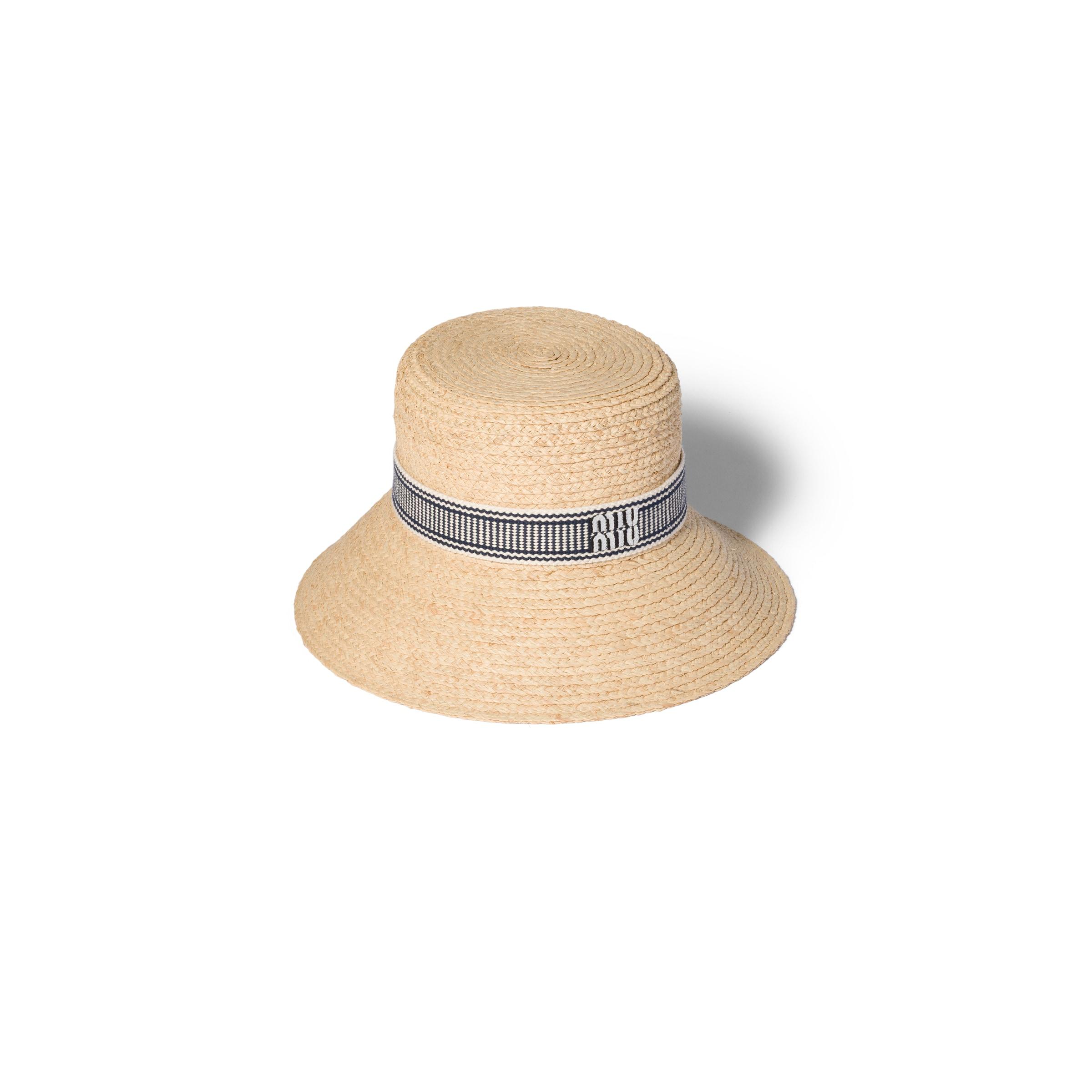 Miu Miu Raffia Hat in Natural | Lyst display picture 1