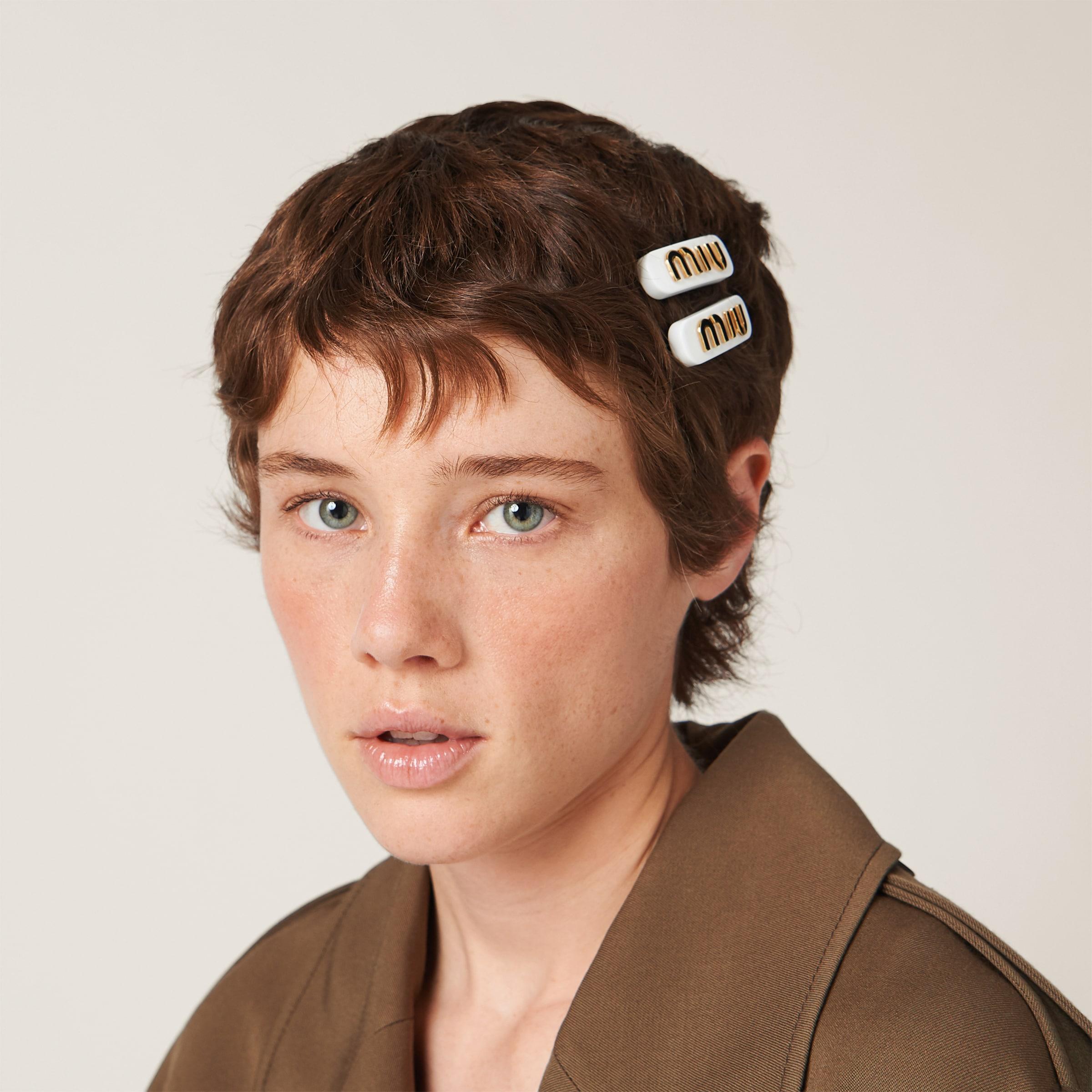 Miu Miu Plexiglas And Metal Hair Clips | Lyst