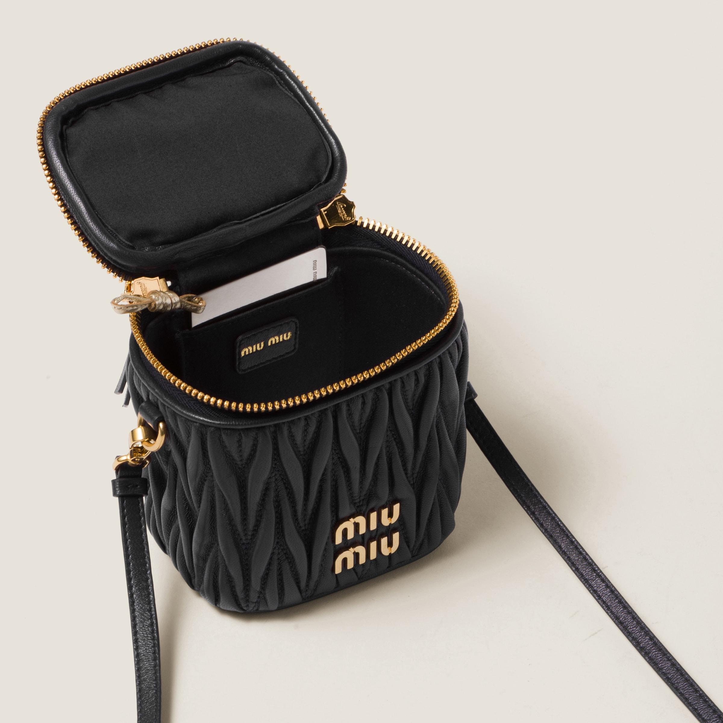 ☆大人気ライン 国内発☆ miu miu MATELASSE LEATHER Micro BAG Miu Miu Micro Leather Matelassé Cross-Body Bag | Harrods UK