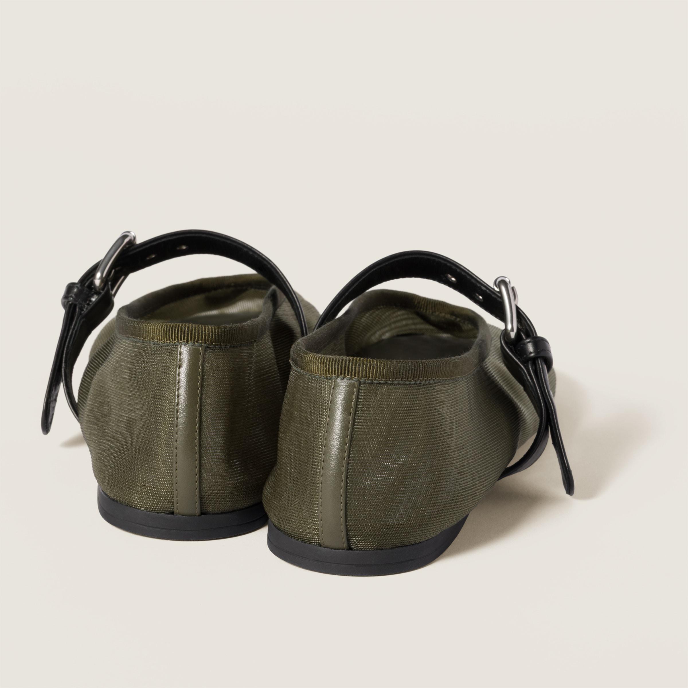 【MIU MIU】BIG Sale★MESH ファブリック バレリーナ Miu Miu メッシュファブリック バレリーナ☆37.5☆ - メルカリ