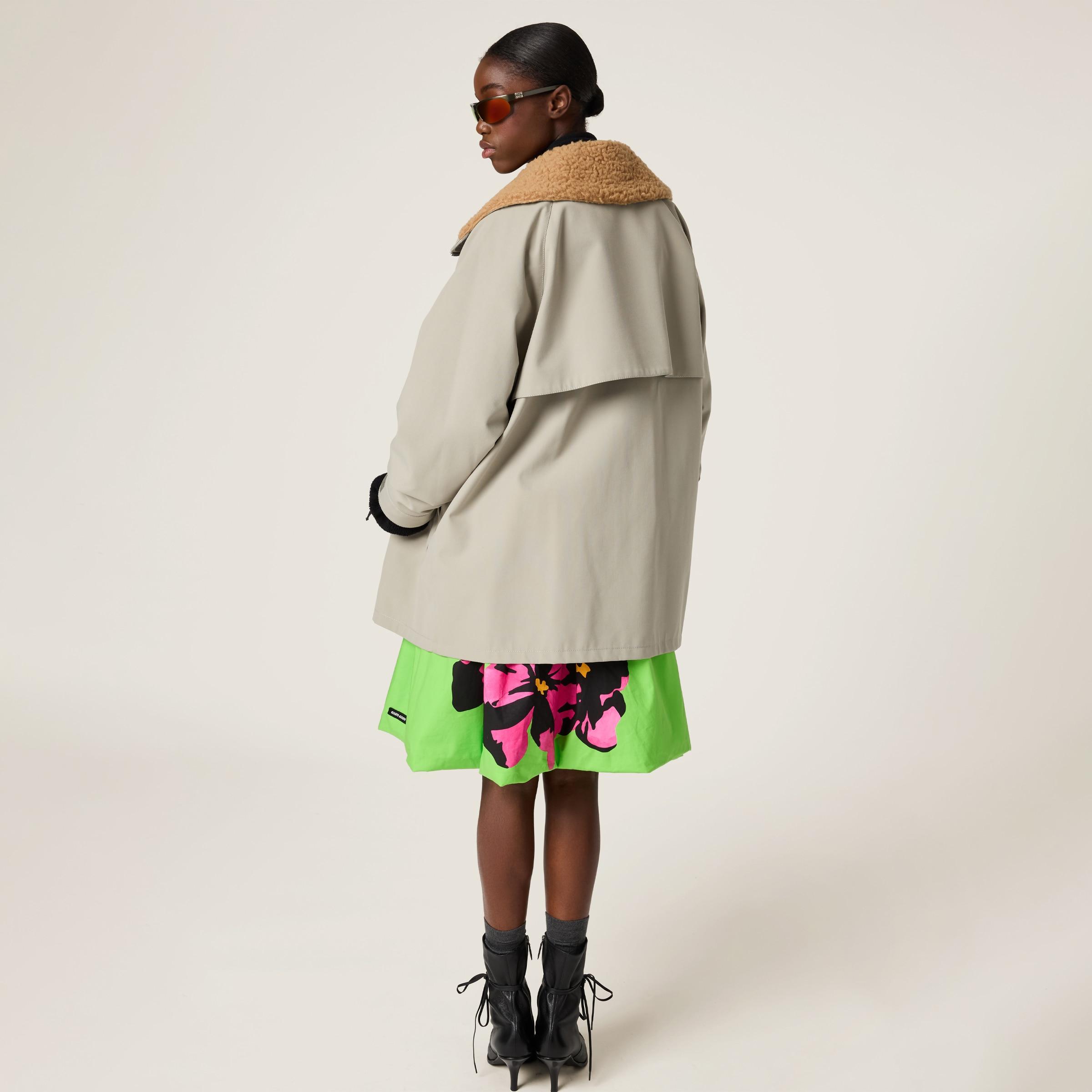 Miu Miu Cordura Blouson Jacket in Gray | Lyst Miu Miu Cordura Blouson Jacket in Gray | Lyst