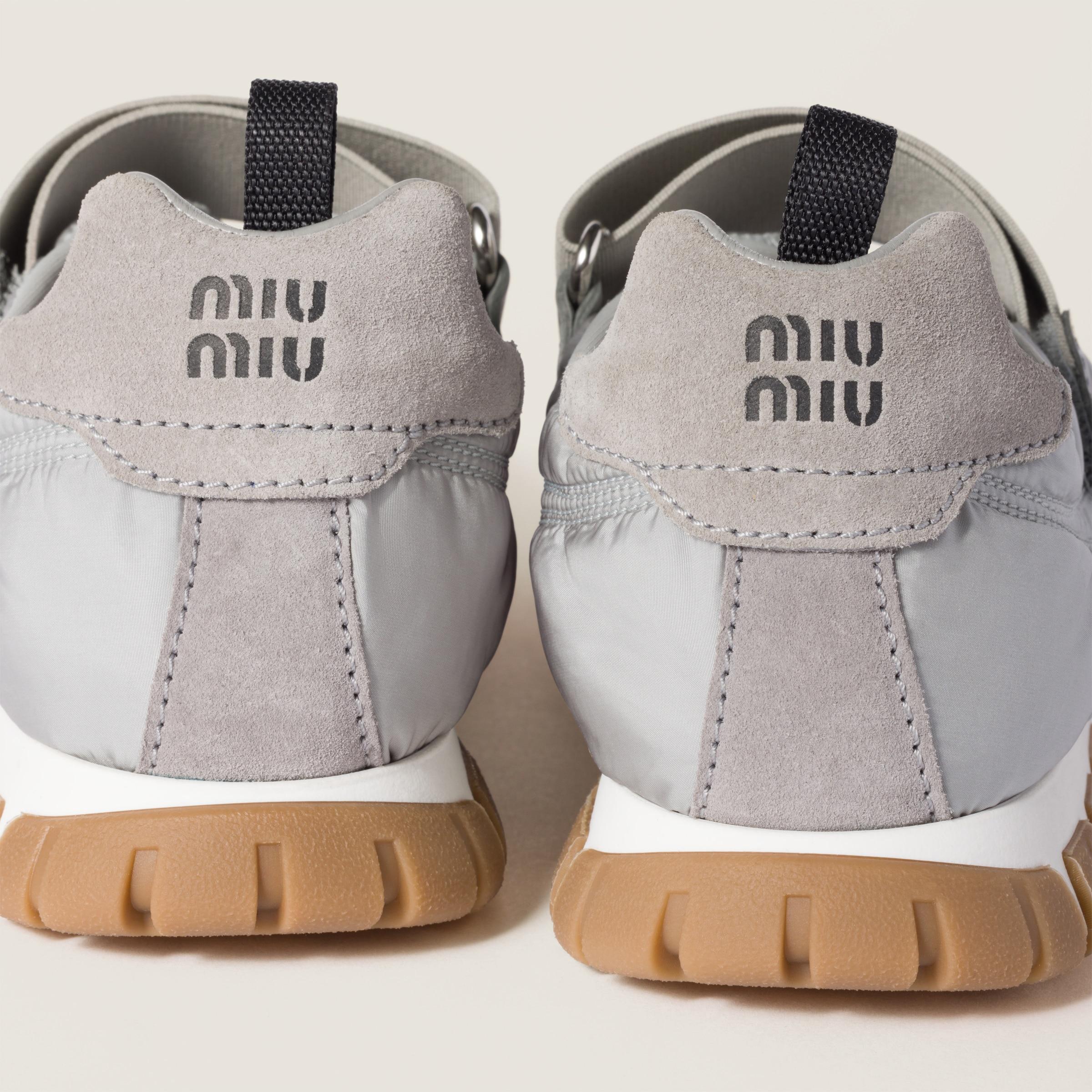 MiuMiu＊Tyre technical fabric and suede スニーカー＊送料込 MiuMiu＊Tyre technical fabric and suede スニーカー＊送料込