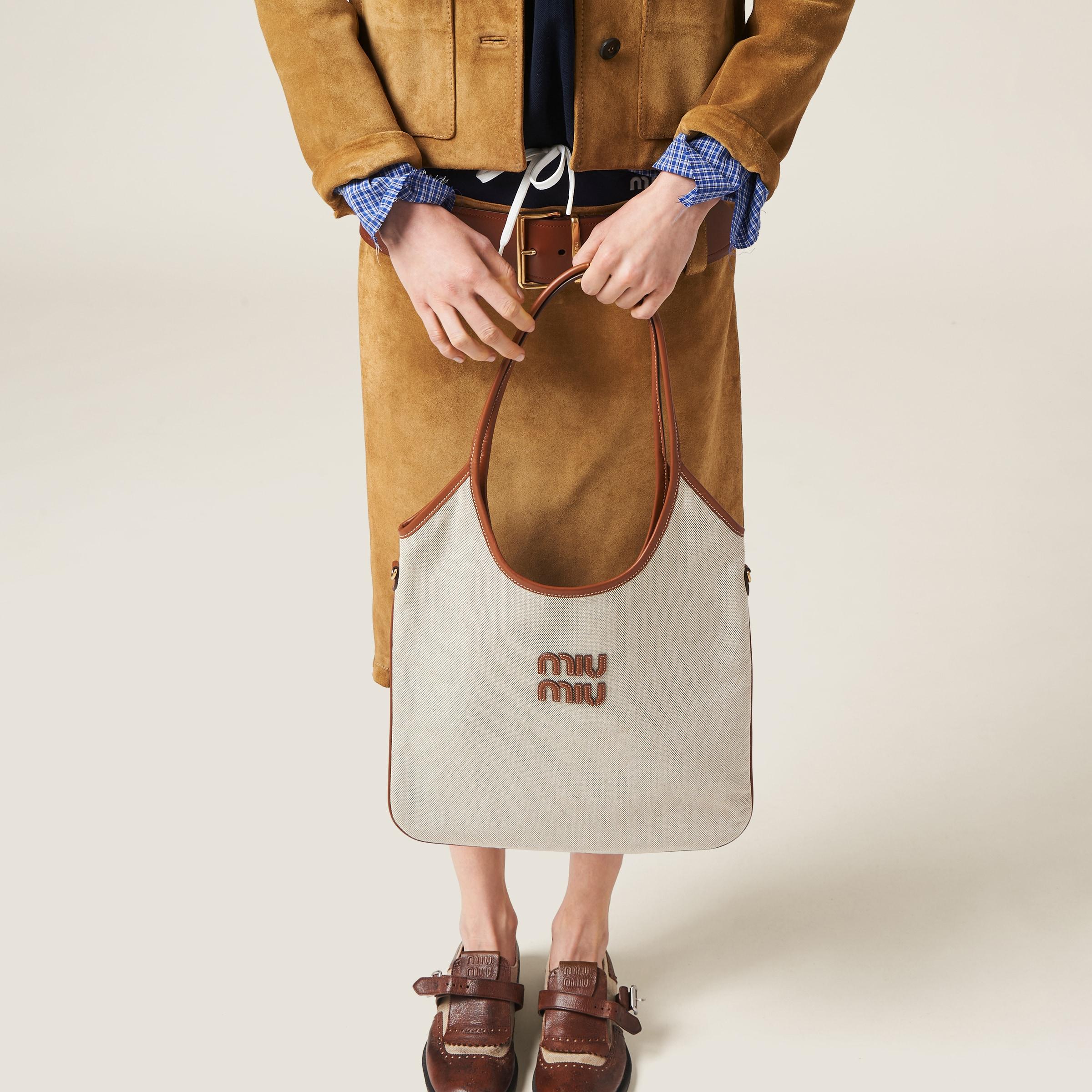 Miu Miu Ivy Canvas Bag | Lyst