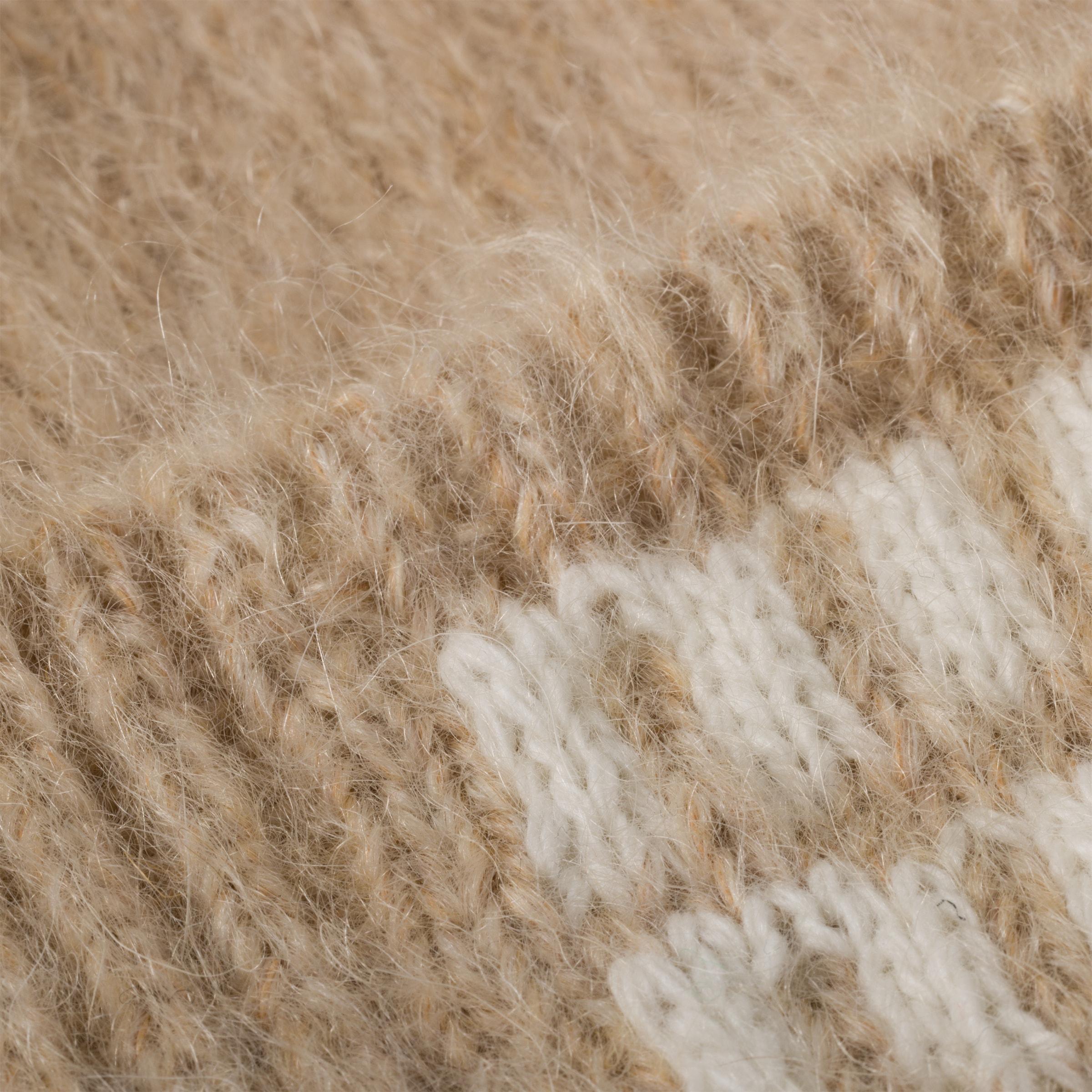Miu Miu Mohair Beanie in Natural | Lyst