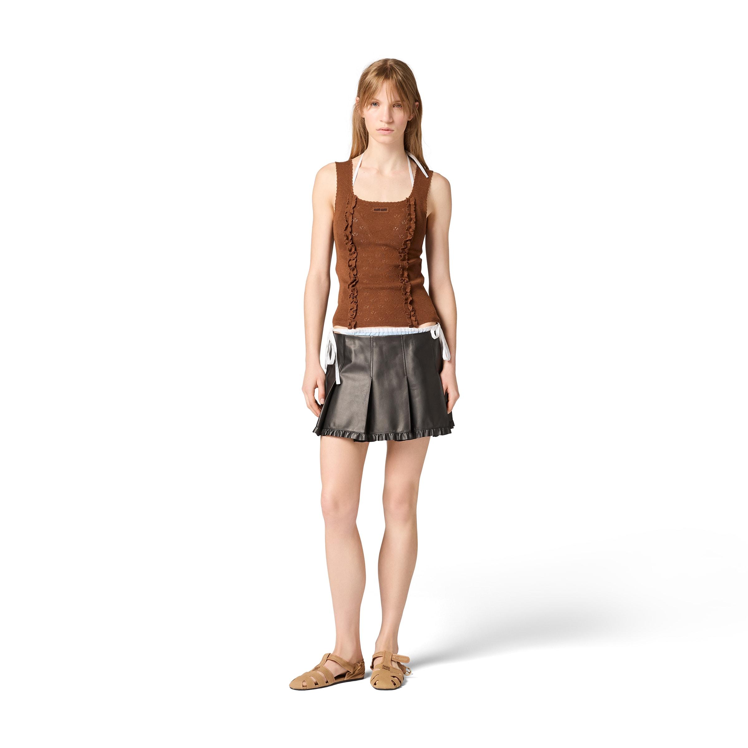 Miu Miu Sleeveless and tank tops for Women | Online Sale up to 33