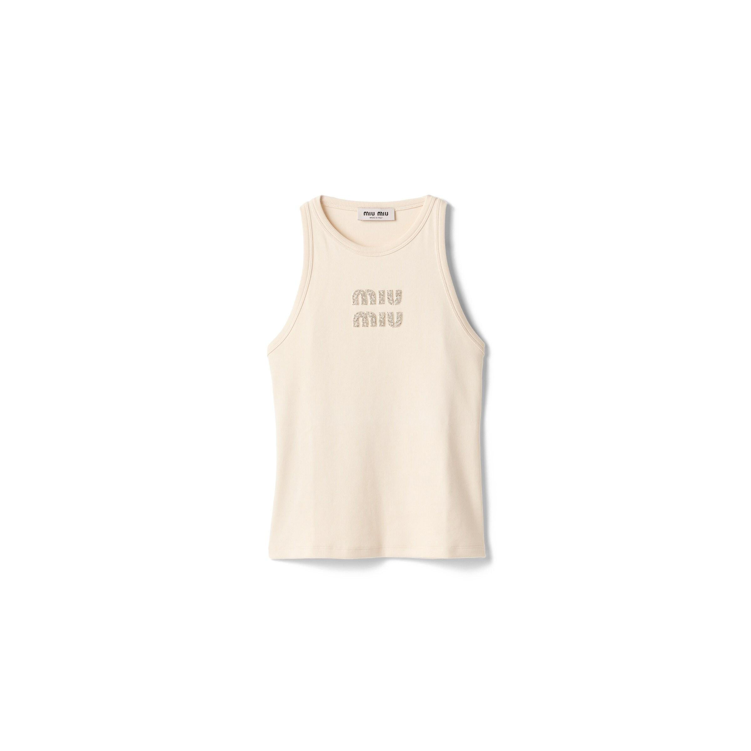 Miu Miu Sleeveless and tank tops for Women | Online Sale up to 62