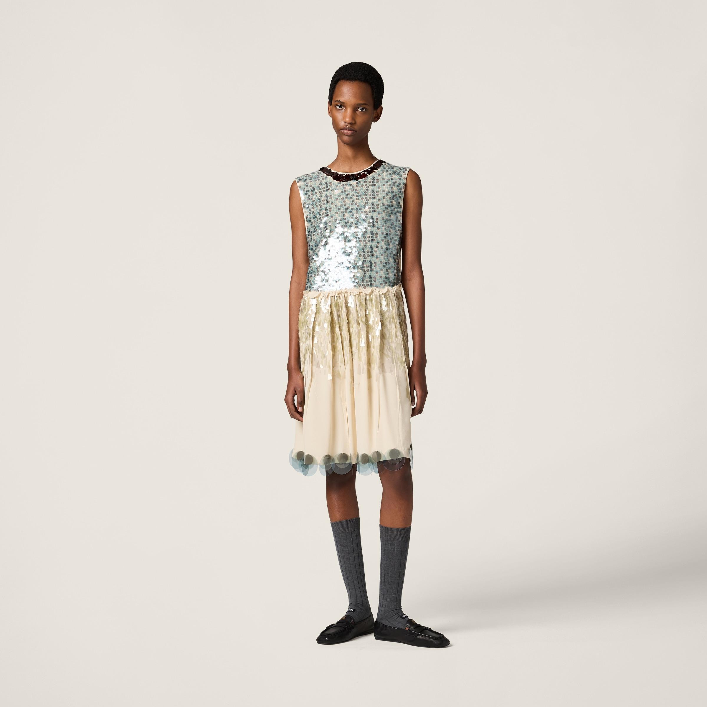 【完売必至】Miu Miu クリスタル ミディドレス Miu Miu New Wedding Dress Save 15% - Stillwhite