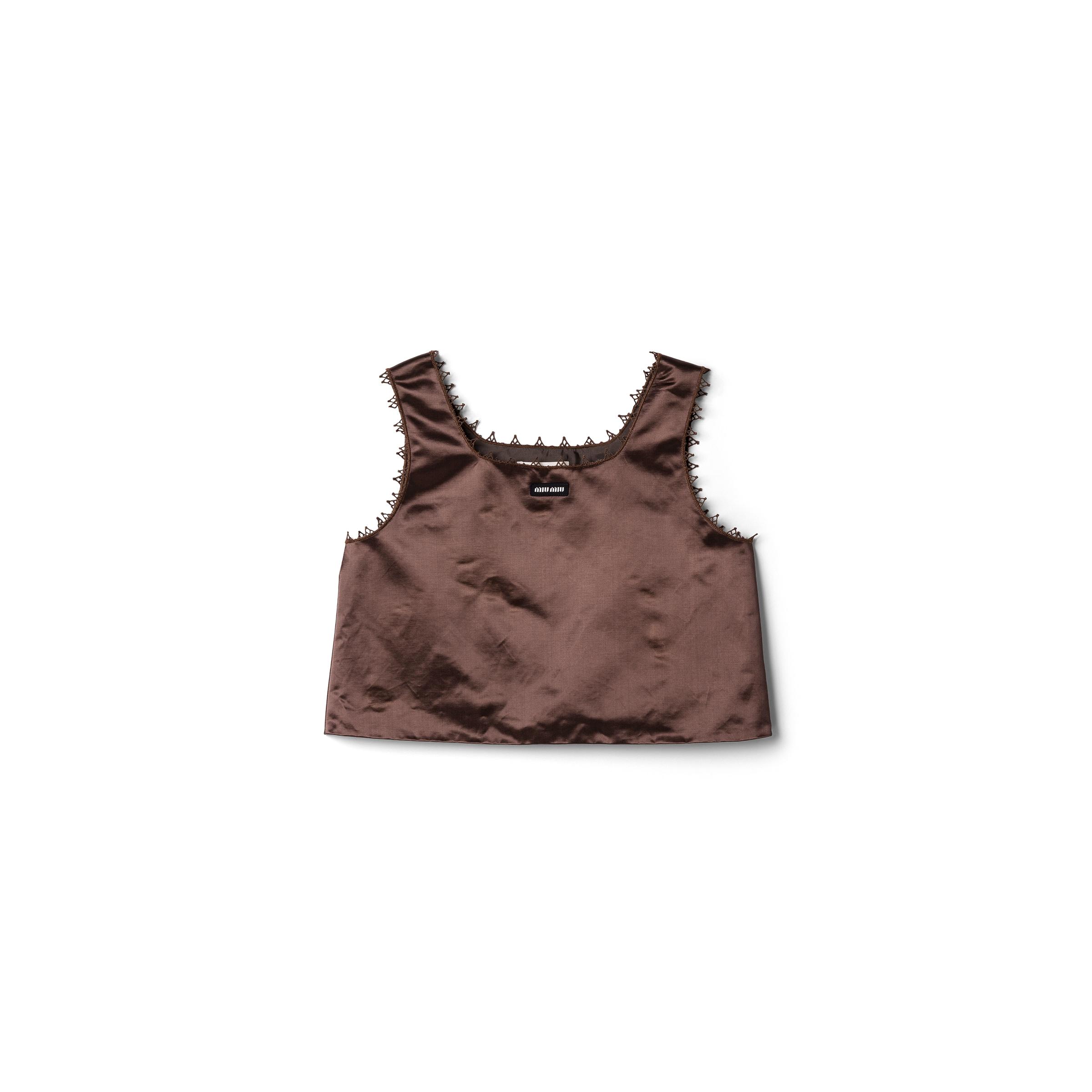 Miu Miu Sleeveless and tank tops for Women | Online Sale up to 34