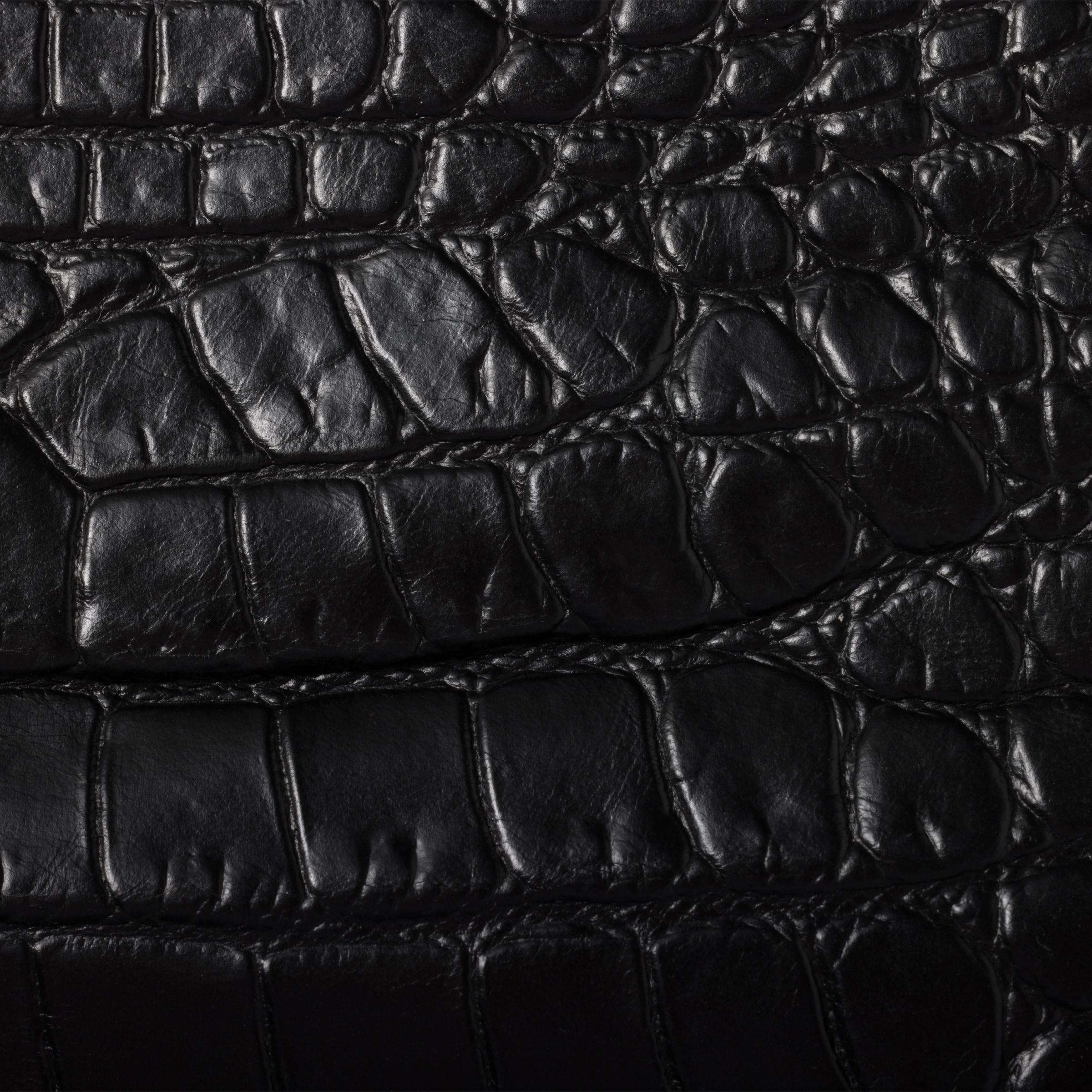Miu Miu Crocodile Print Leather Gloves in Black | Lyst