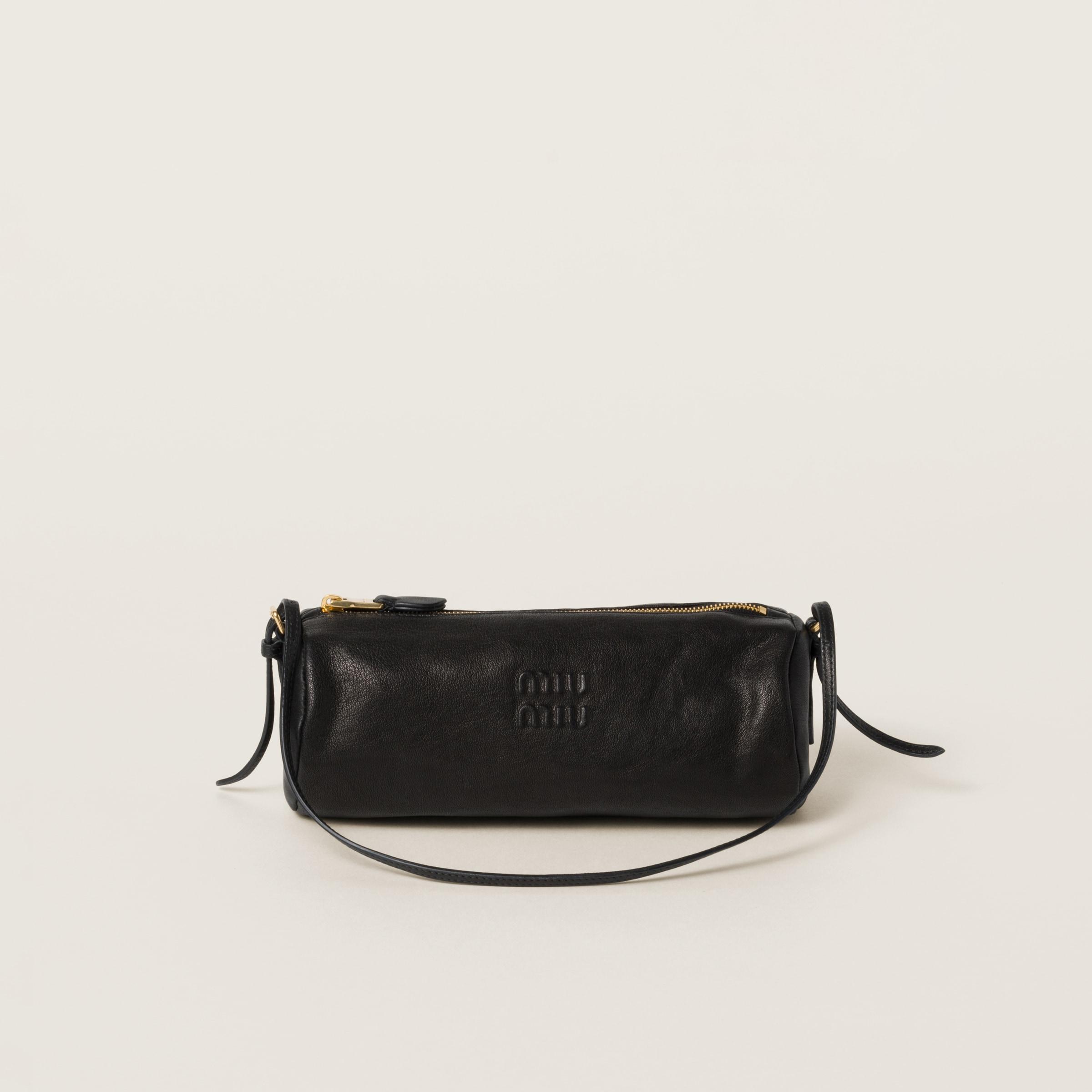 ポーチ MIU MIU LEATHER POUCH 関税・送料込 MIU MIU Matelasse nappa leather ポーチ (MiuMiu