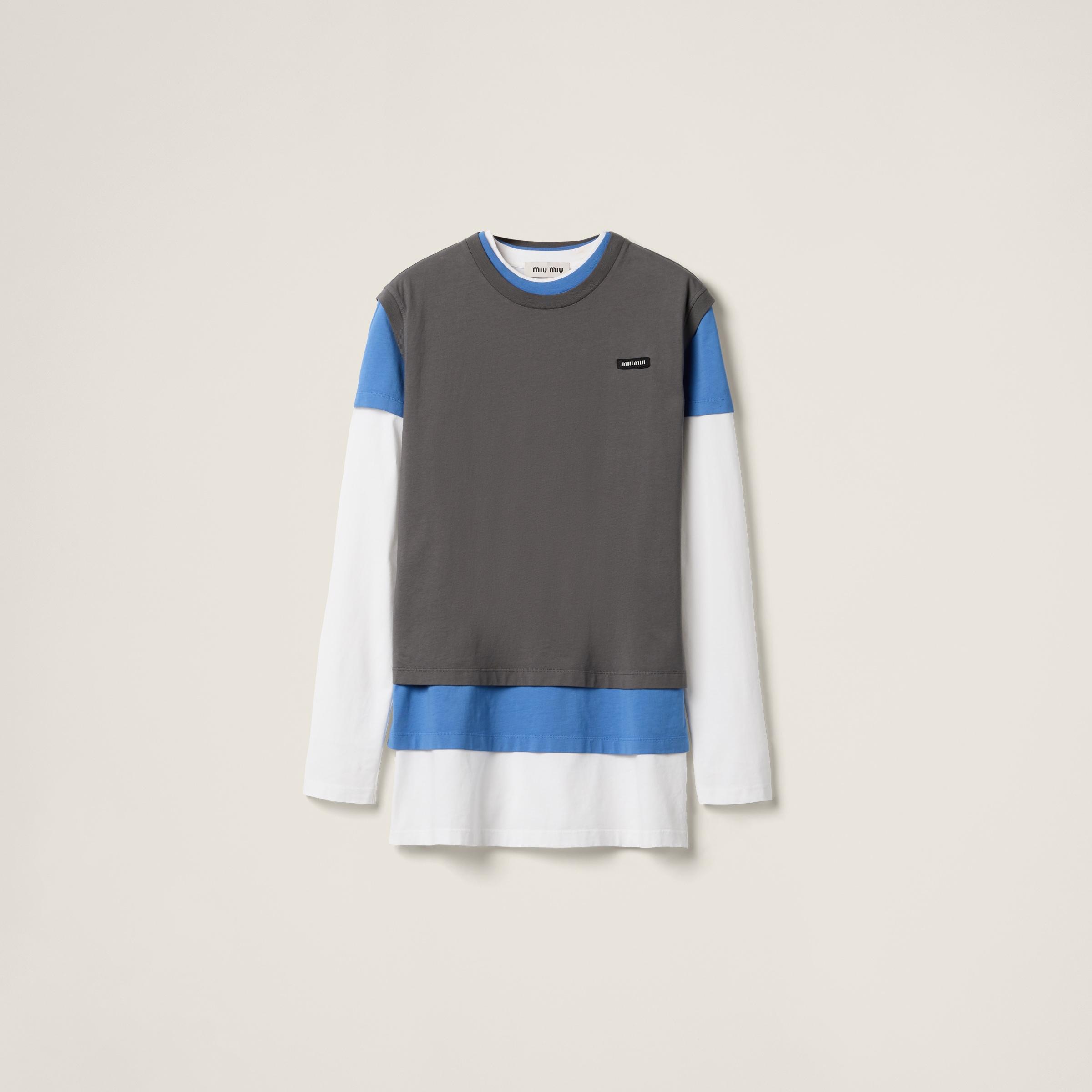 MiuMiu Set of 3 Jersey T-shirts 関税込 Miu Miu Set of 3 Jersey T-shirts | REVERSIBLE