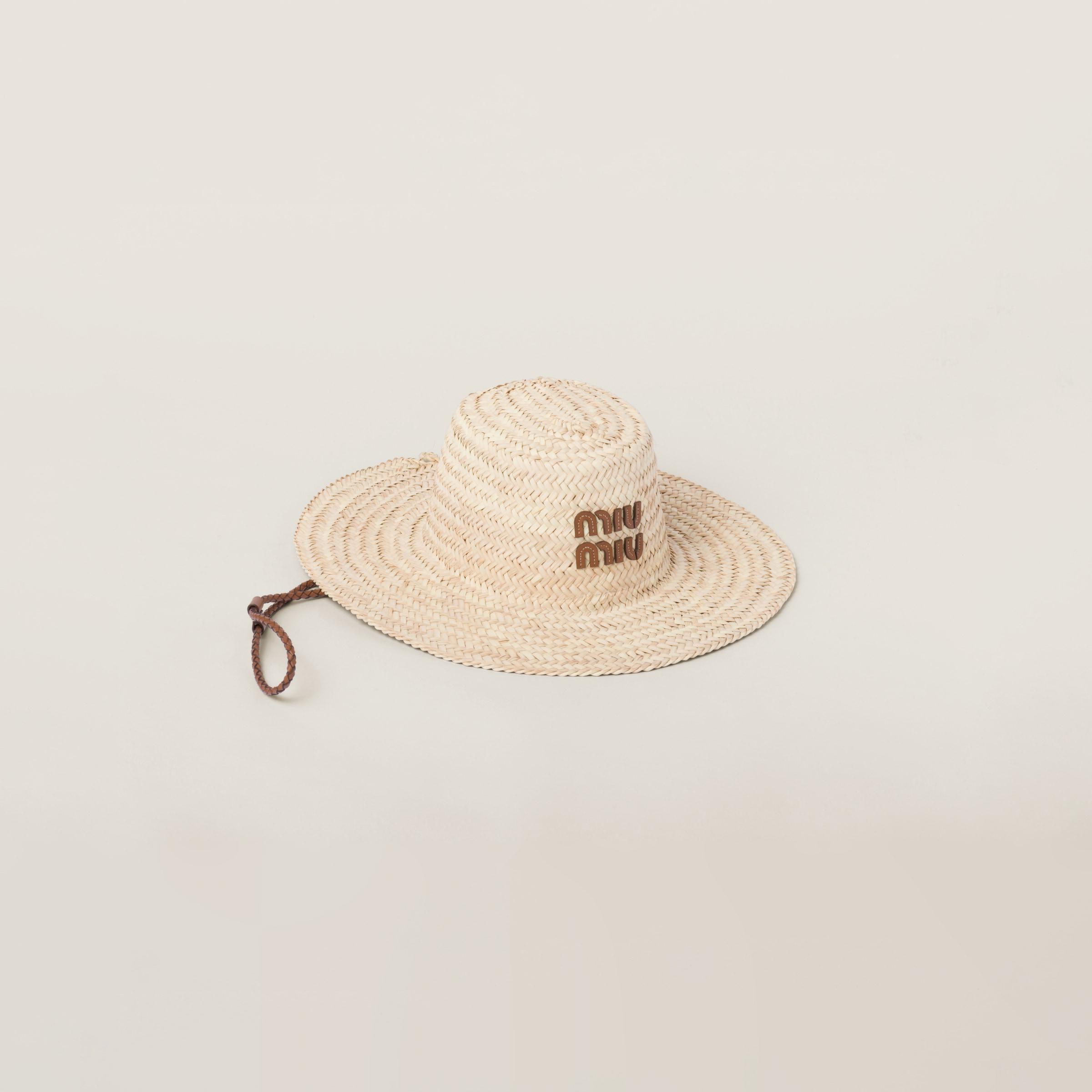 Miu Miu Palmetto Hat in Natural | Lyst