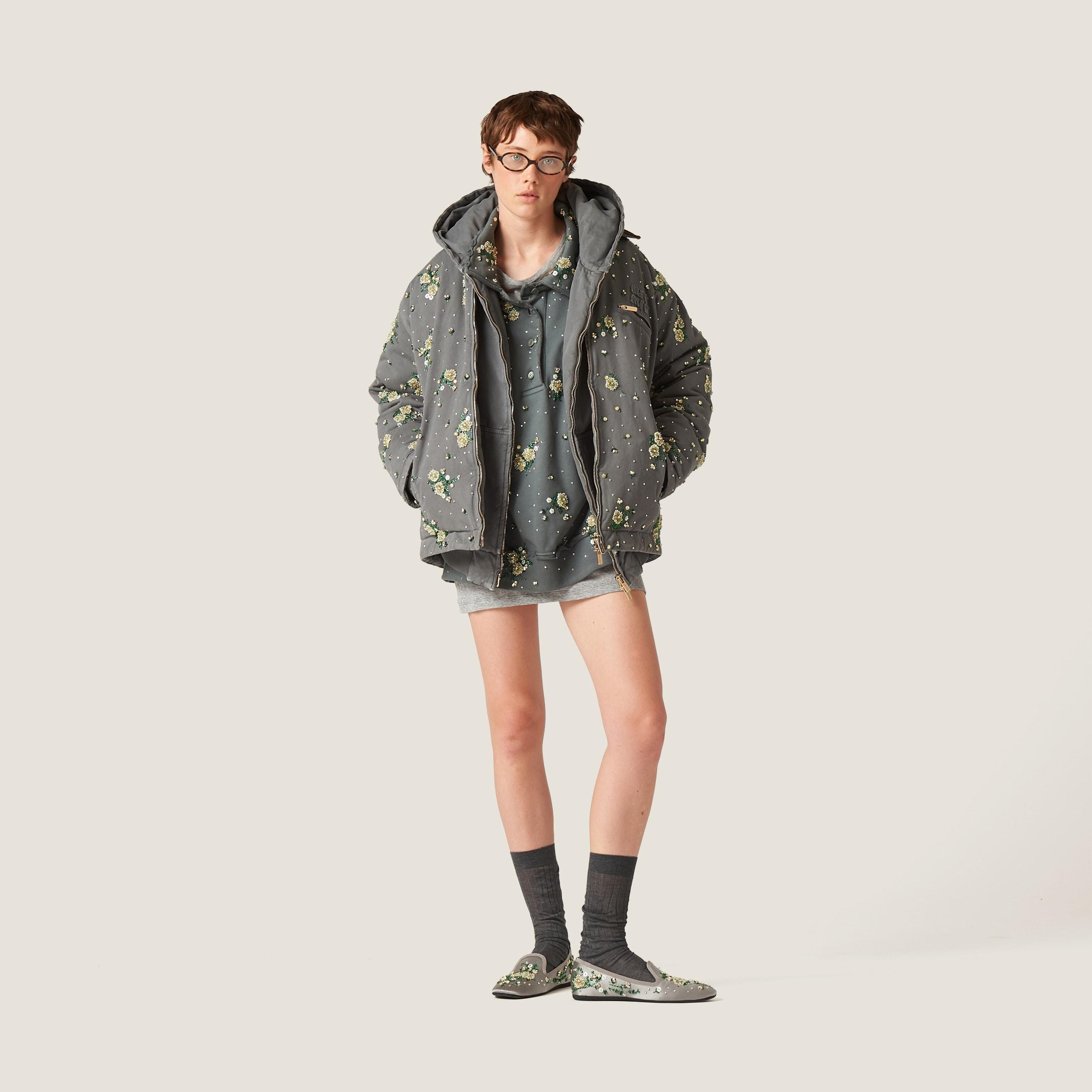 philme グレー ジャンパー mekuri shaggy blouson（レディース