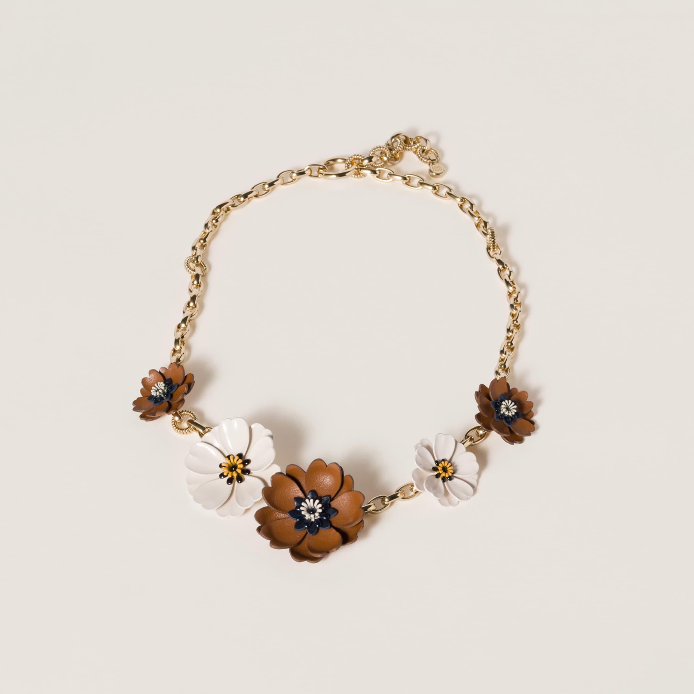 ネックレス・ペンダント MIU MIU BRASS NECKLACE Miu Miu Gold Metal Necklace | italist