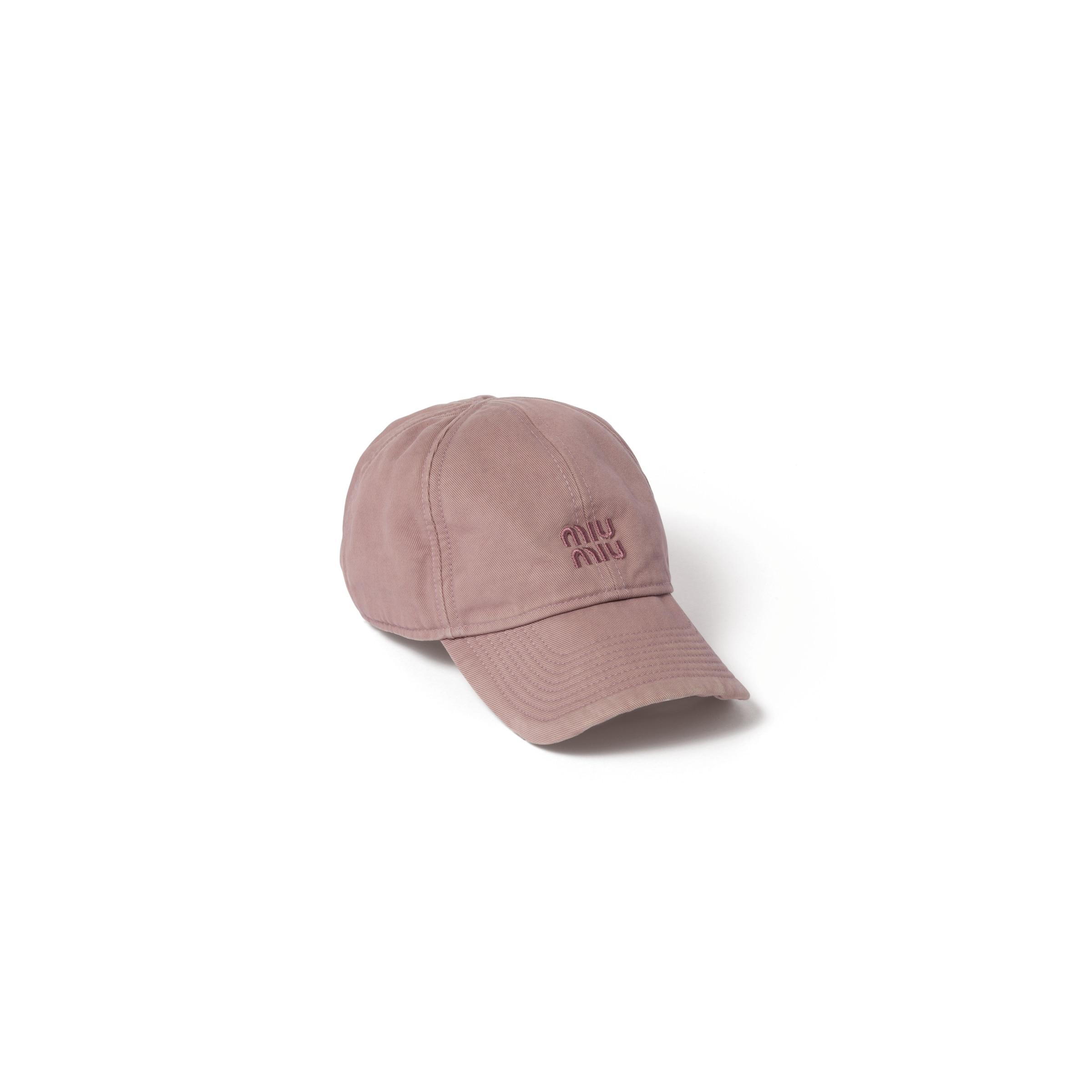 Miu Miu Drill Baseball Cap in Pink | Lyst