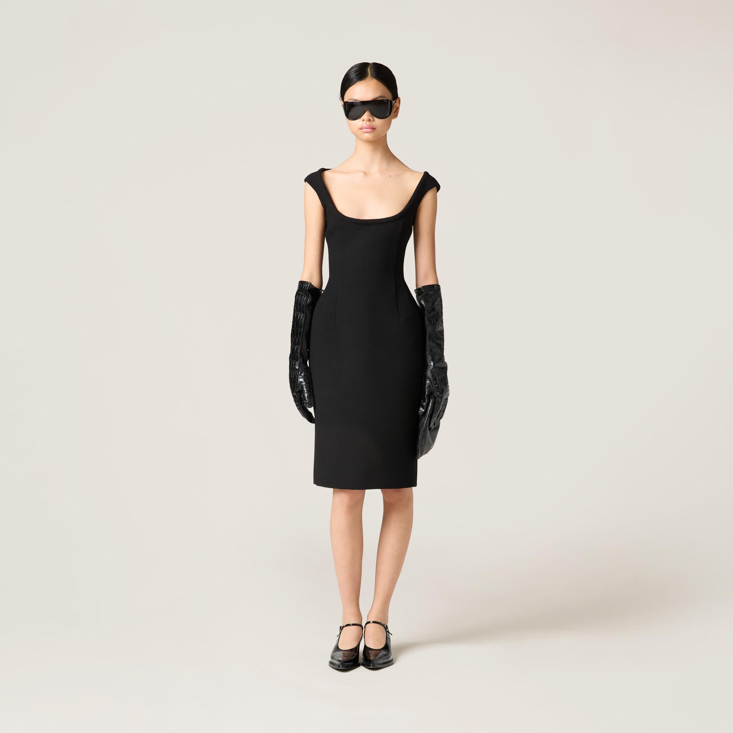 Miu Miu Black Tie Dresses for Women | Lyst Miu Miu Black Tie Dresses for Women | Lyst