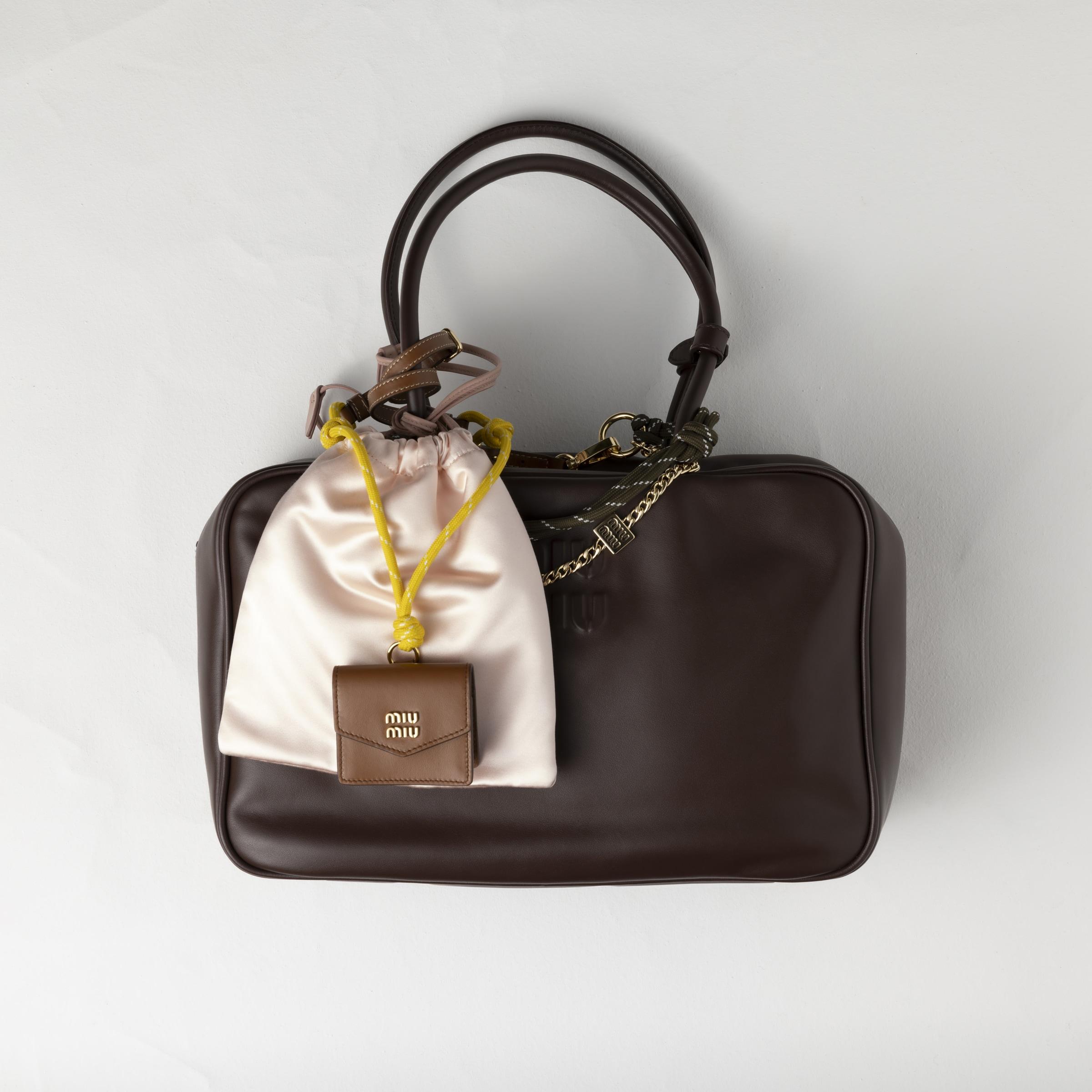 Miu Miu Leather, Cord, And Metal Trick With Mini-Pouch in Miu Miu Leather, Cord, And Metal Trick With Mini-Pouch in