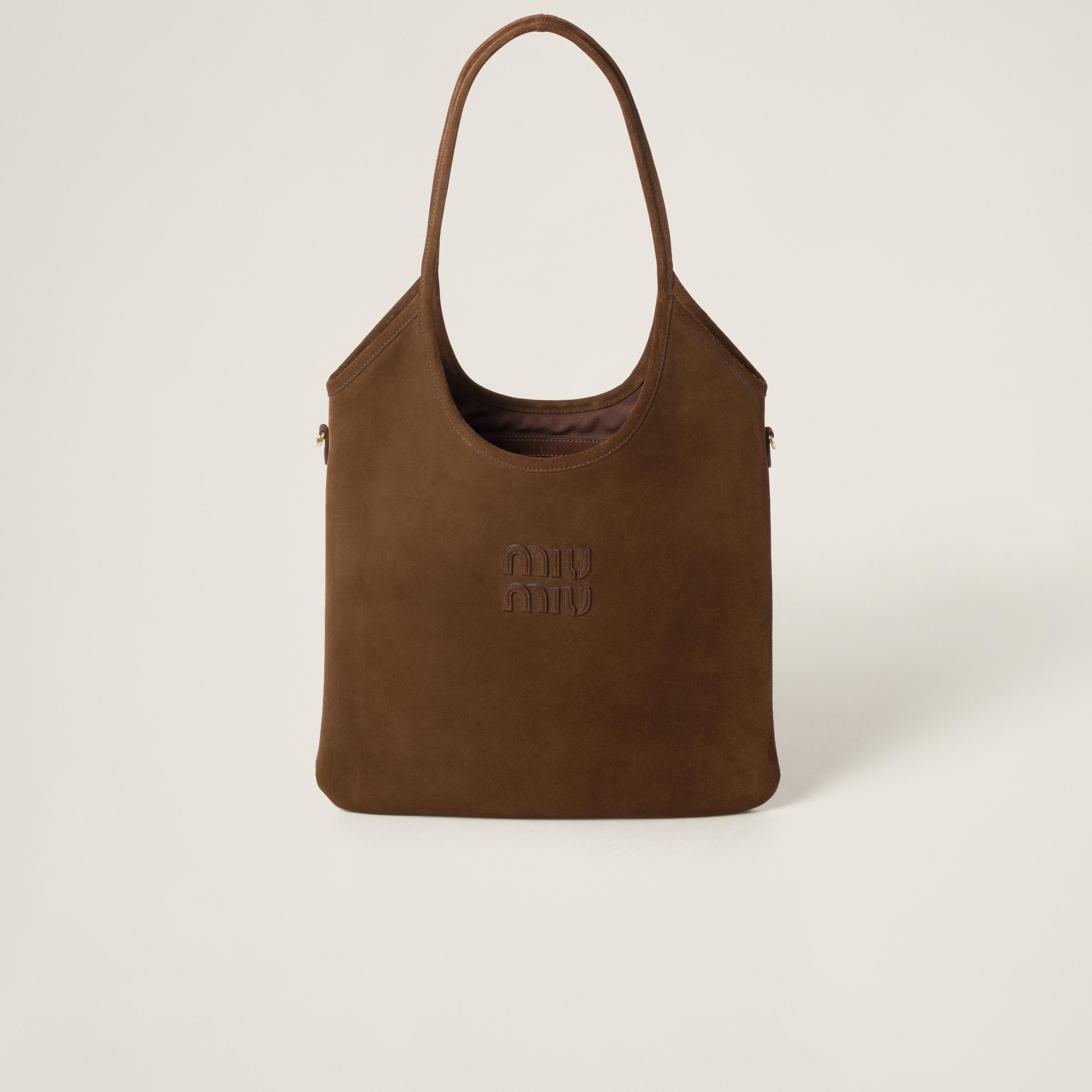 MiuMiu★IVY suede and crochet bag Cinnamon Ivy Suede And Crochet Bag | Miu Miu