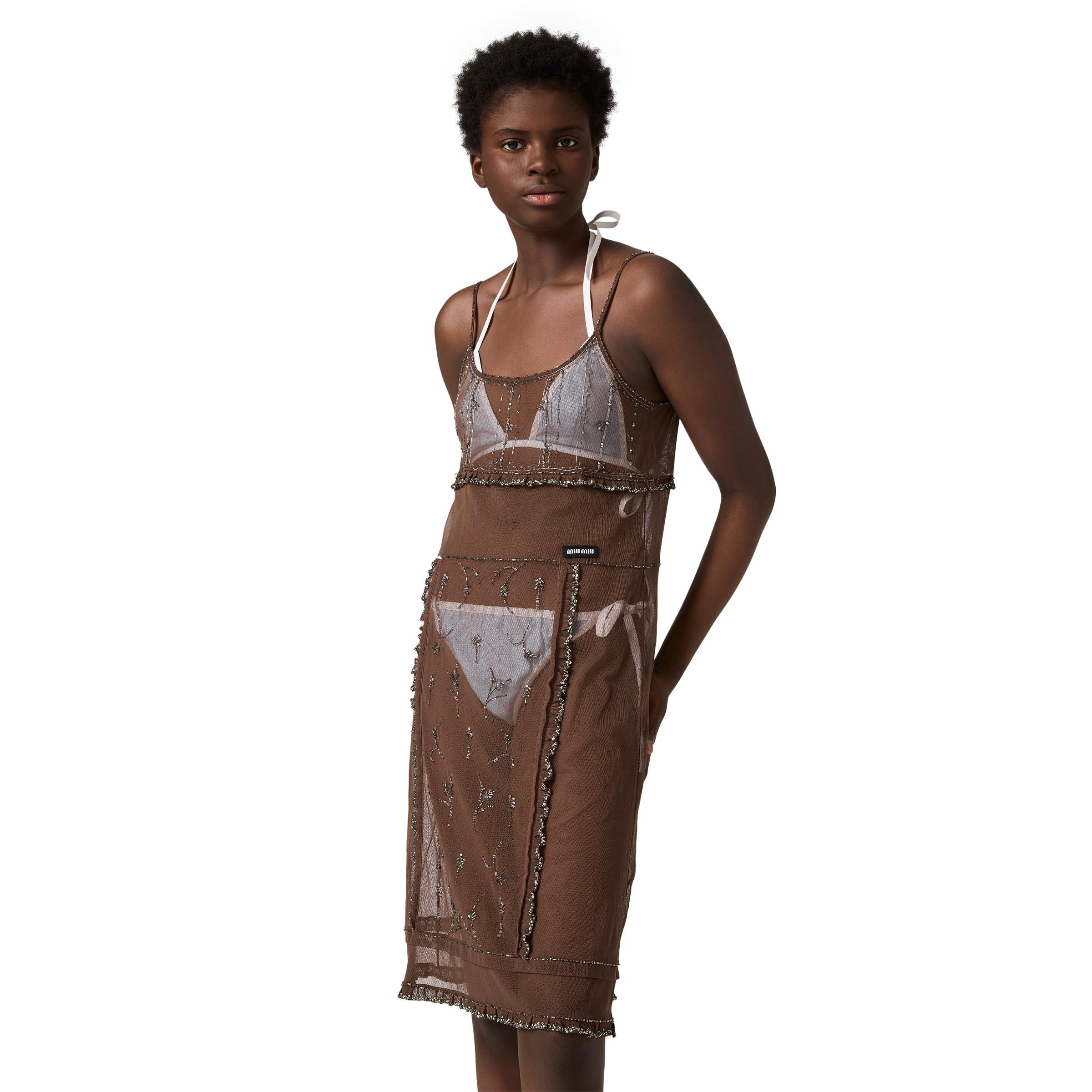 miu miu brown dress Miu Miu Pink Dress sz 0 l Michael's Luxury Consignment – Michael's  Consignment NYC main image 0