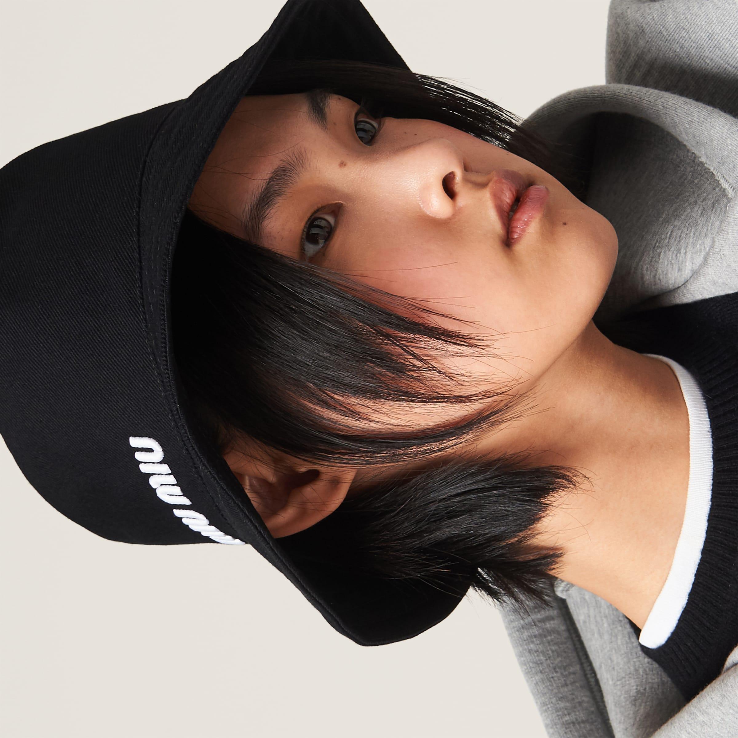 Miu Miu Drill Bucket Hat in Black | Lyst