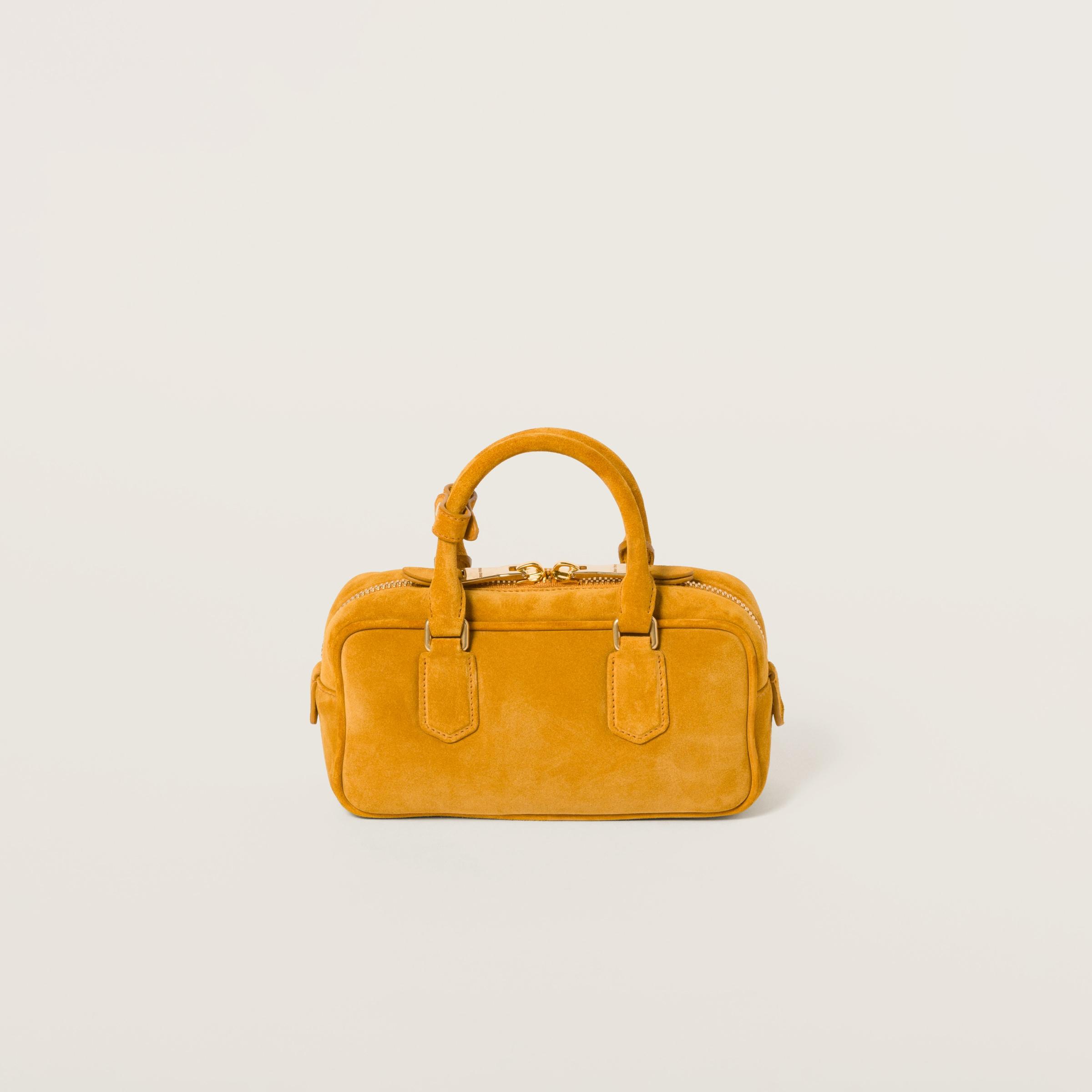 Suede yellow bag sale