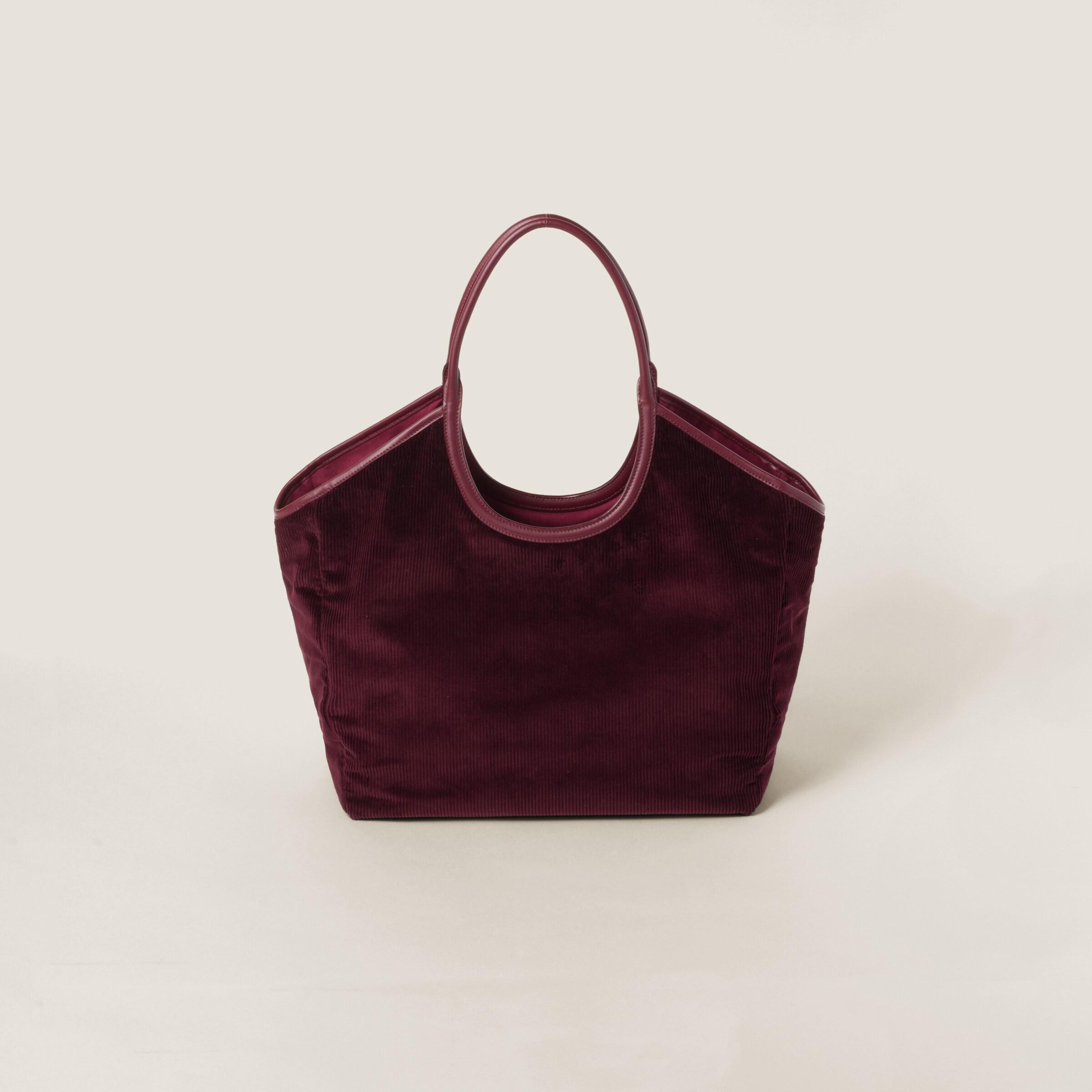MiuMiu＊IVY corduroy shopping bag ショッピングバッグ＊送料込 Miu Miu IVY corduroy shopping bag | REVERSIBLE