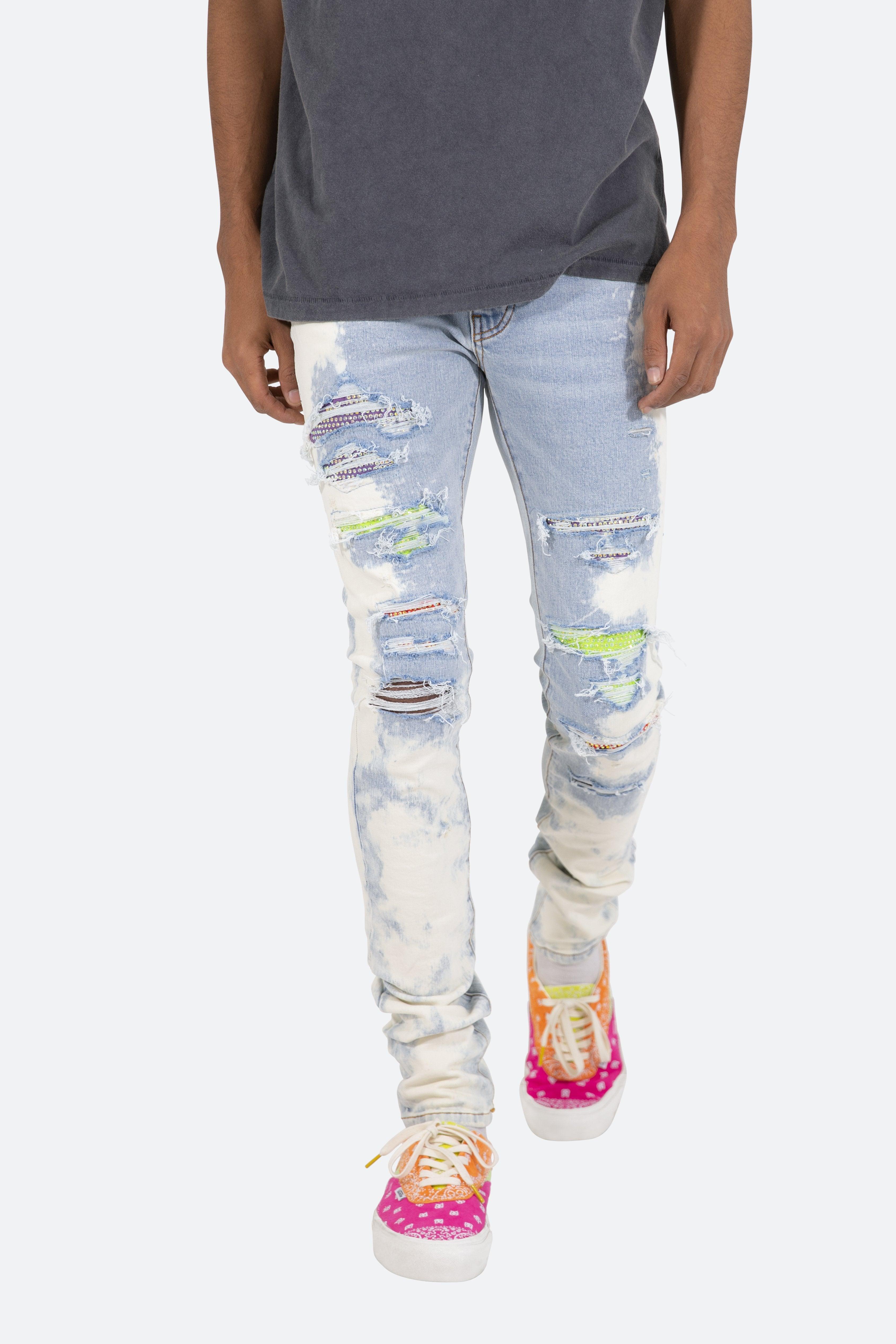 MNML X409 Stretch Rhinestone Denim in 