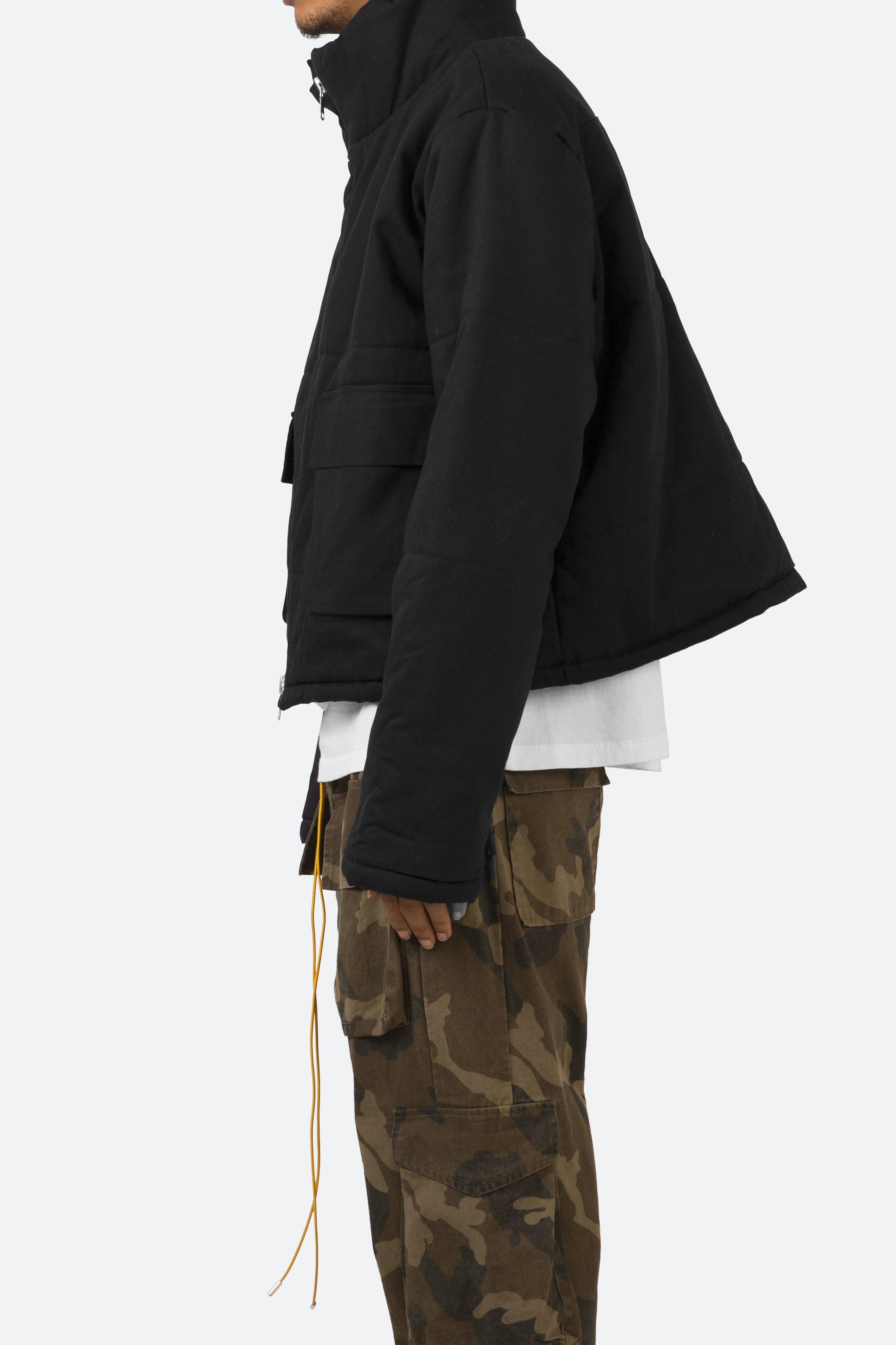 MNML Synthetic Cropped Puffer Jacket in 