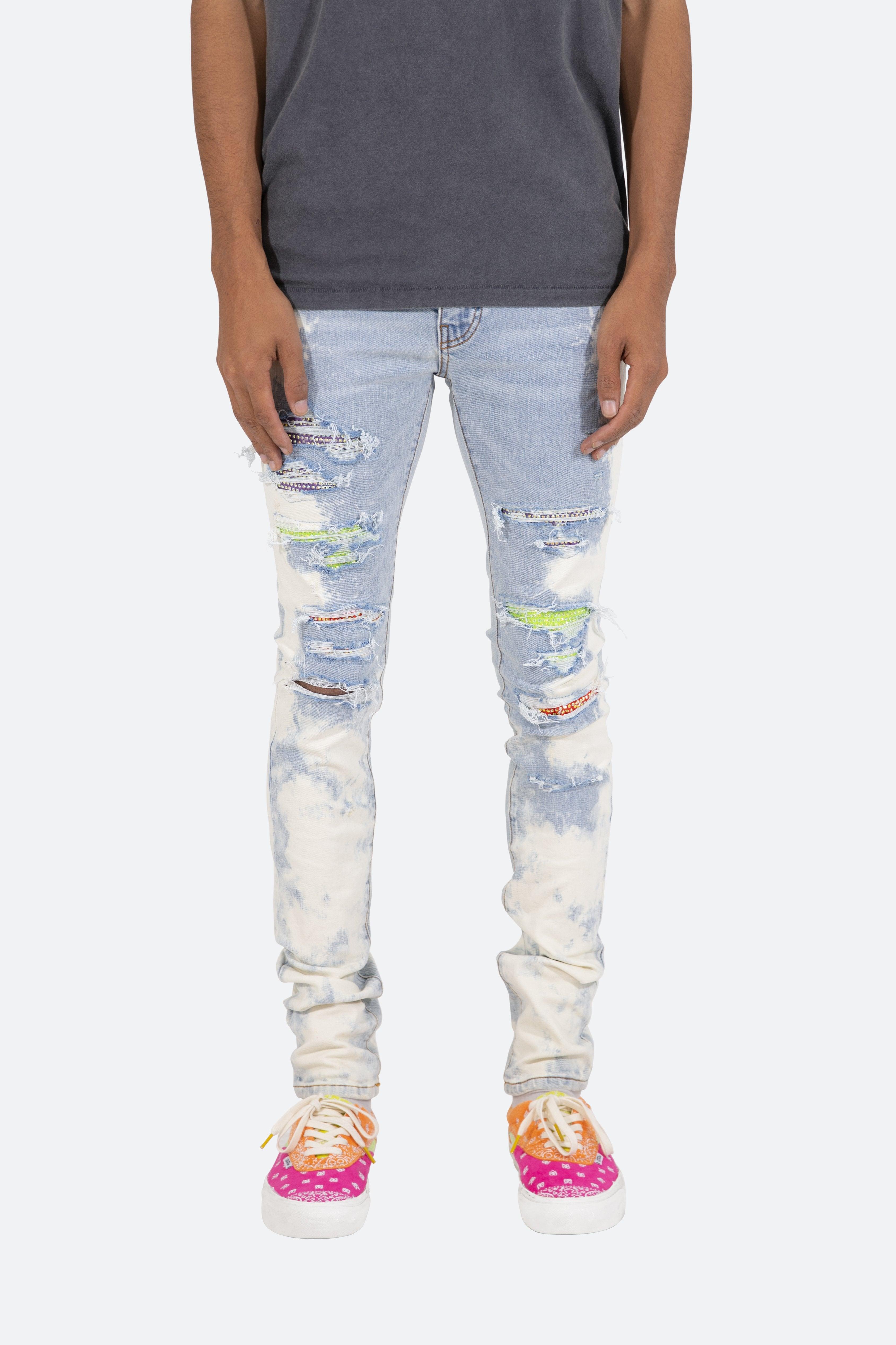 MNML X409 Stretch Rhinestone Denim in 