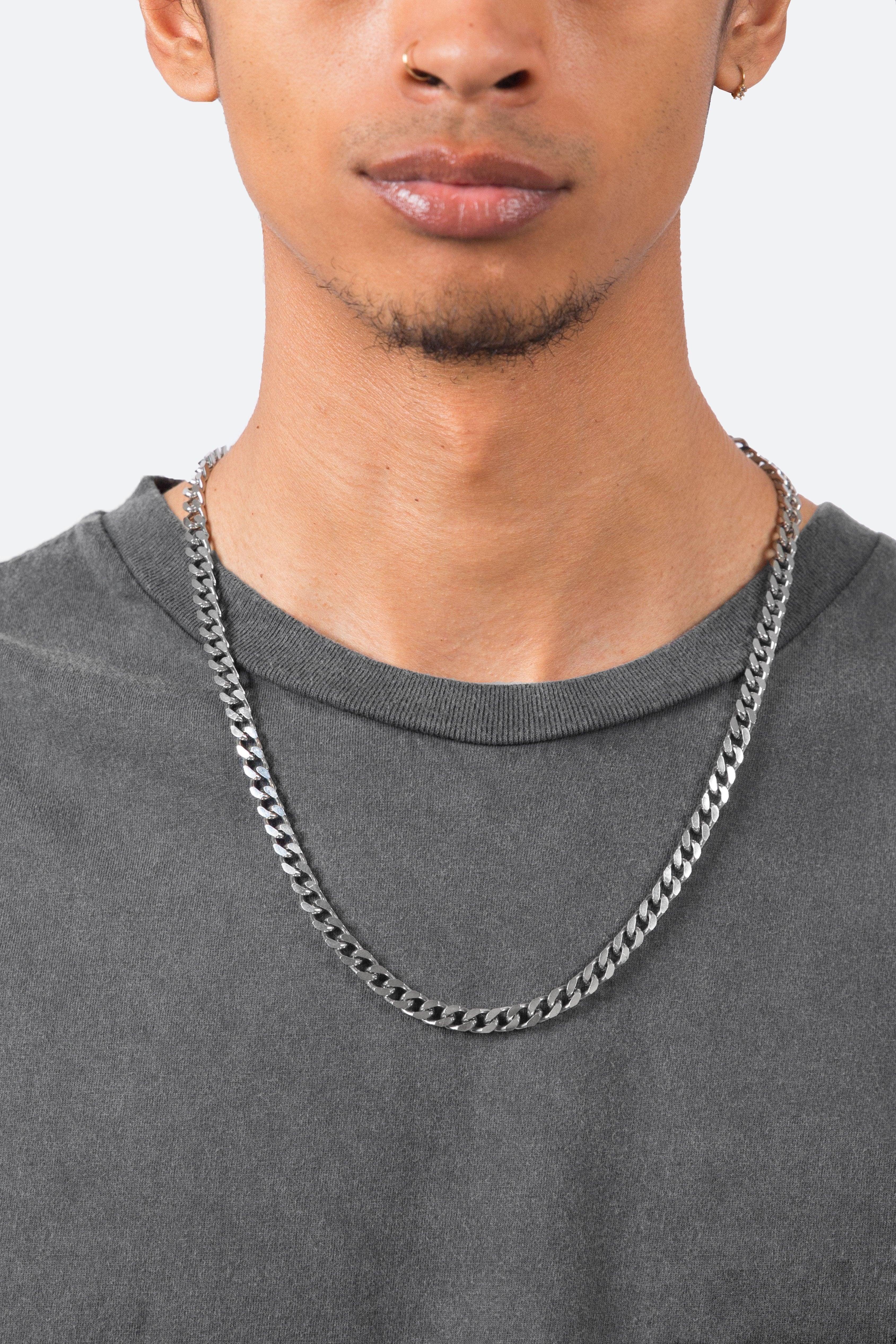 MNML A4 Long Cuban Chain in Silver 