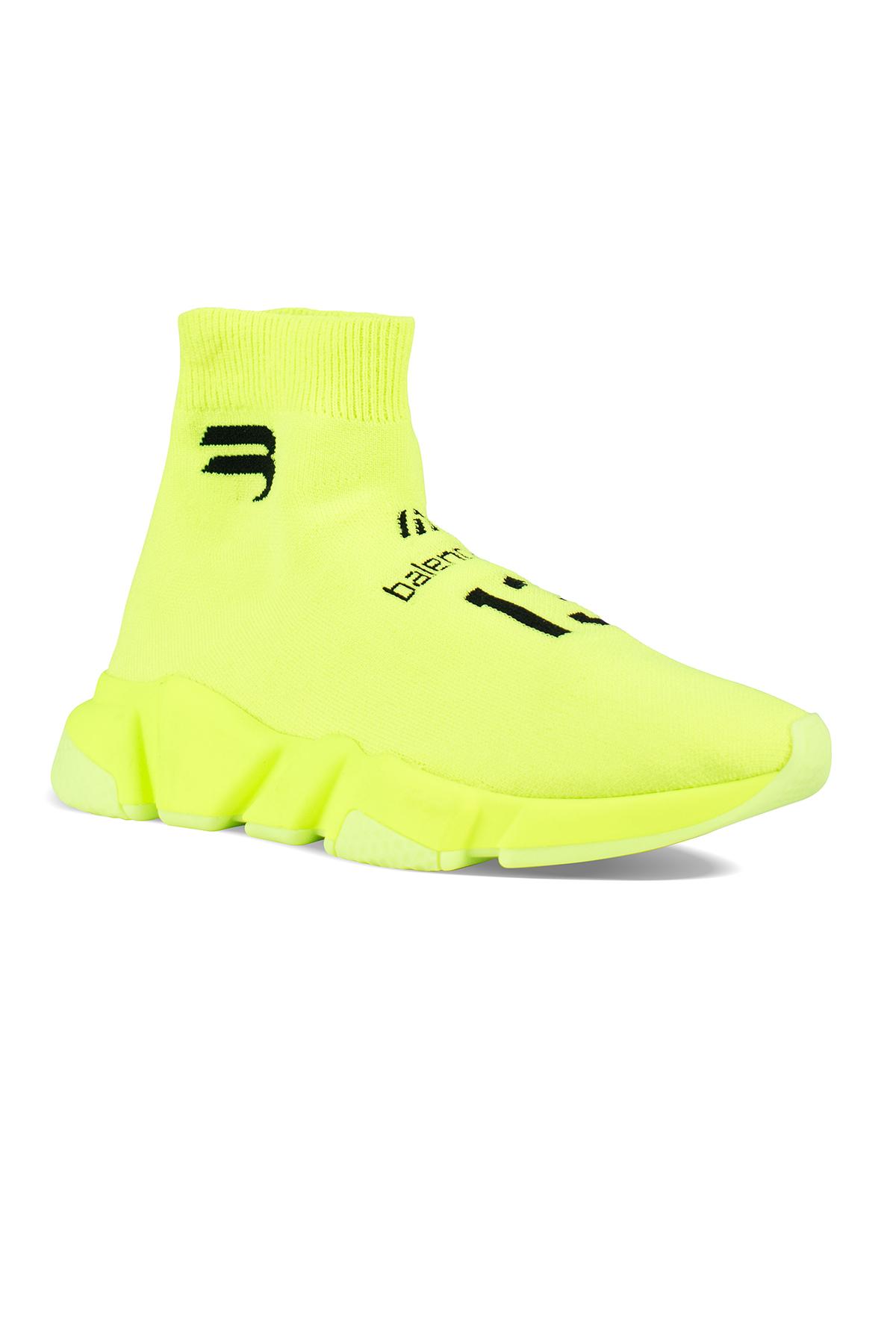 Balenciaga Speed Soccer Sneakers in Yellow | Lyst