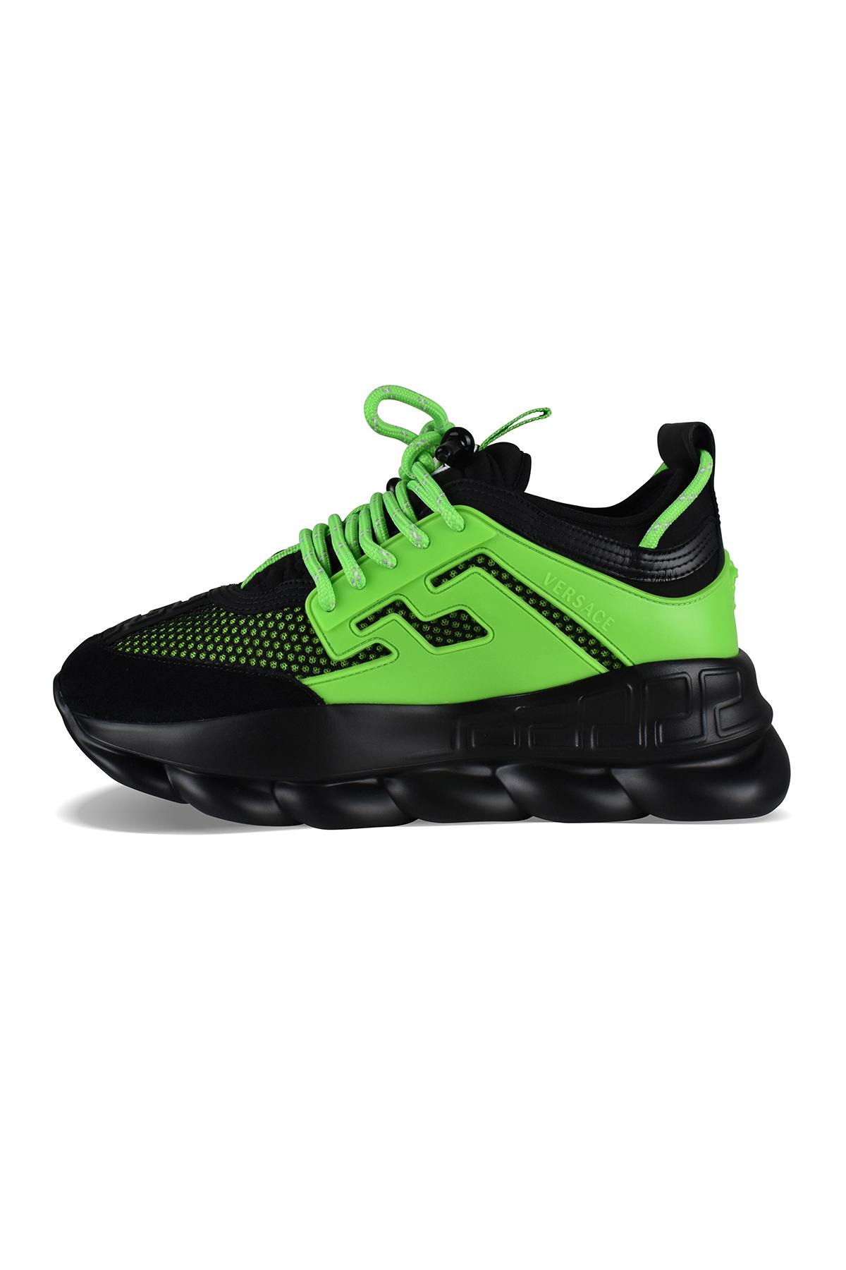 VERSACE Chain Reaction Sneakers in Green