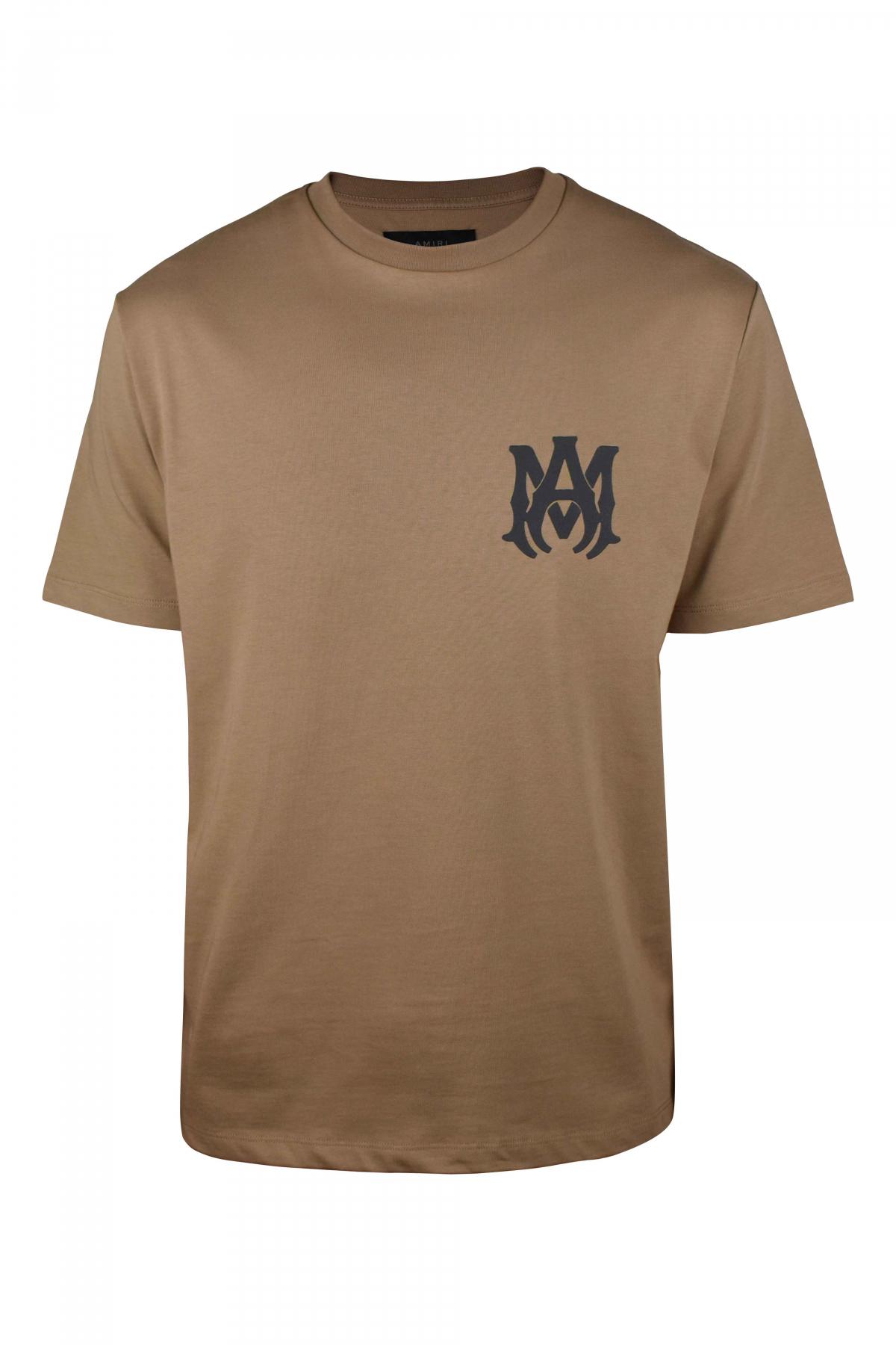 Tシャツ・カットソー Amiri Dark brown leather t-shirt AMIRI Crystal T-shirt Brown Men's - FW22 - US