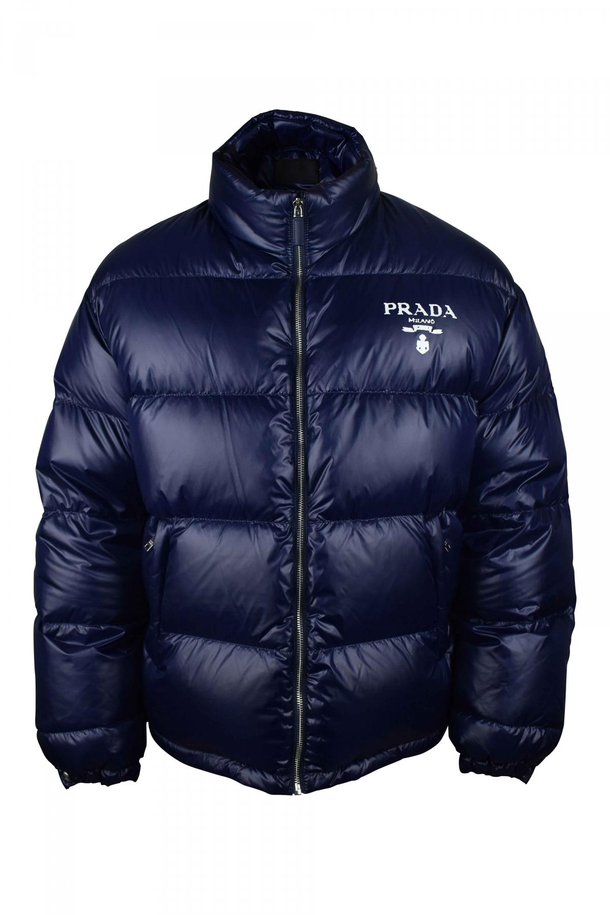 【関税&送料込】Prada Navy Blue Re-Nylon Padded Jacket Prada Re-Nylon Puffer Jacket | Saks Fifth Avenue