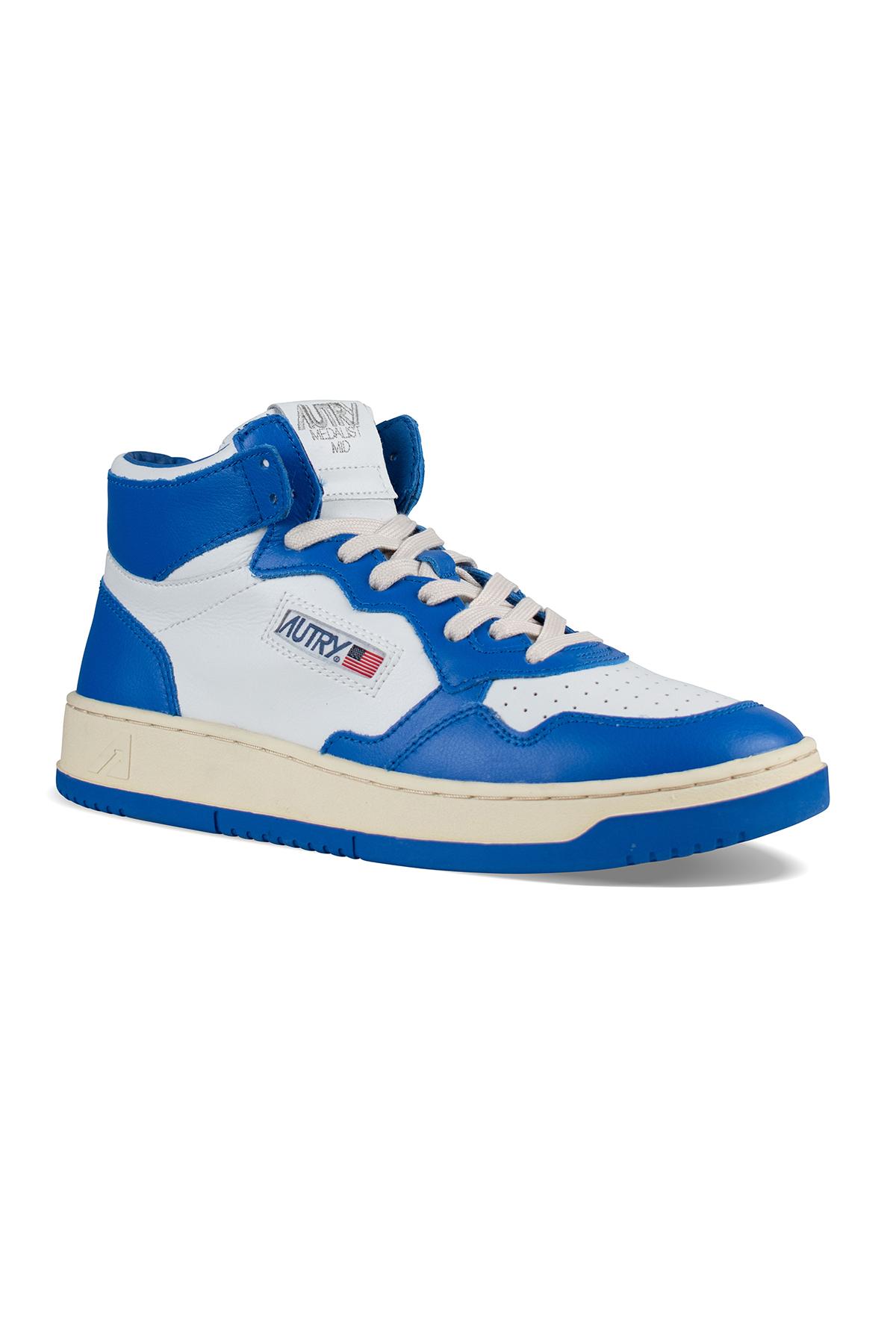 Autry Medalist Mid Sneakers in Blue for Men | Lyst