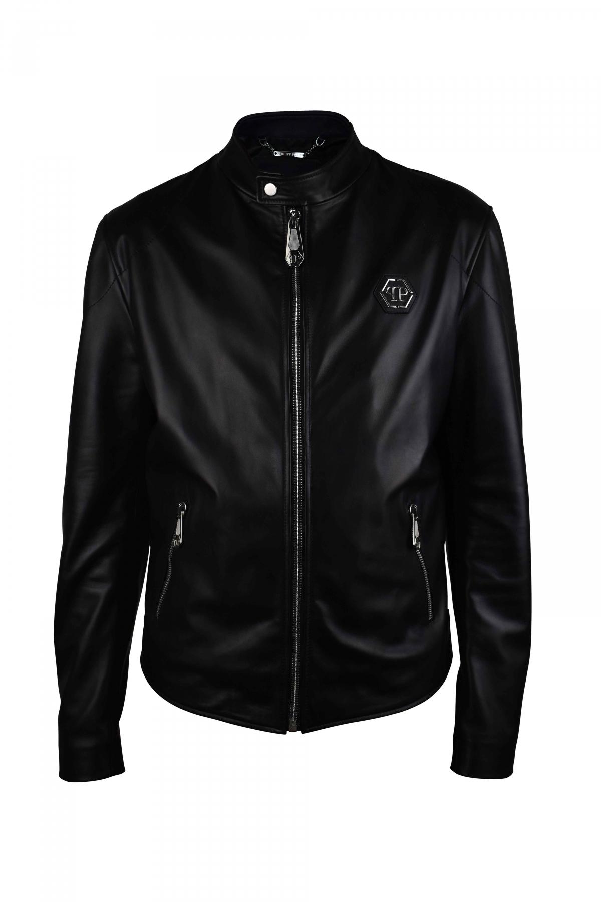 Moto Jacket Philipp Plein Lederjacke MÃ¤nner Studs Philipp Plein