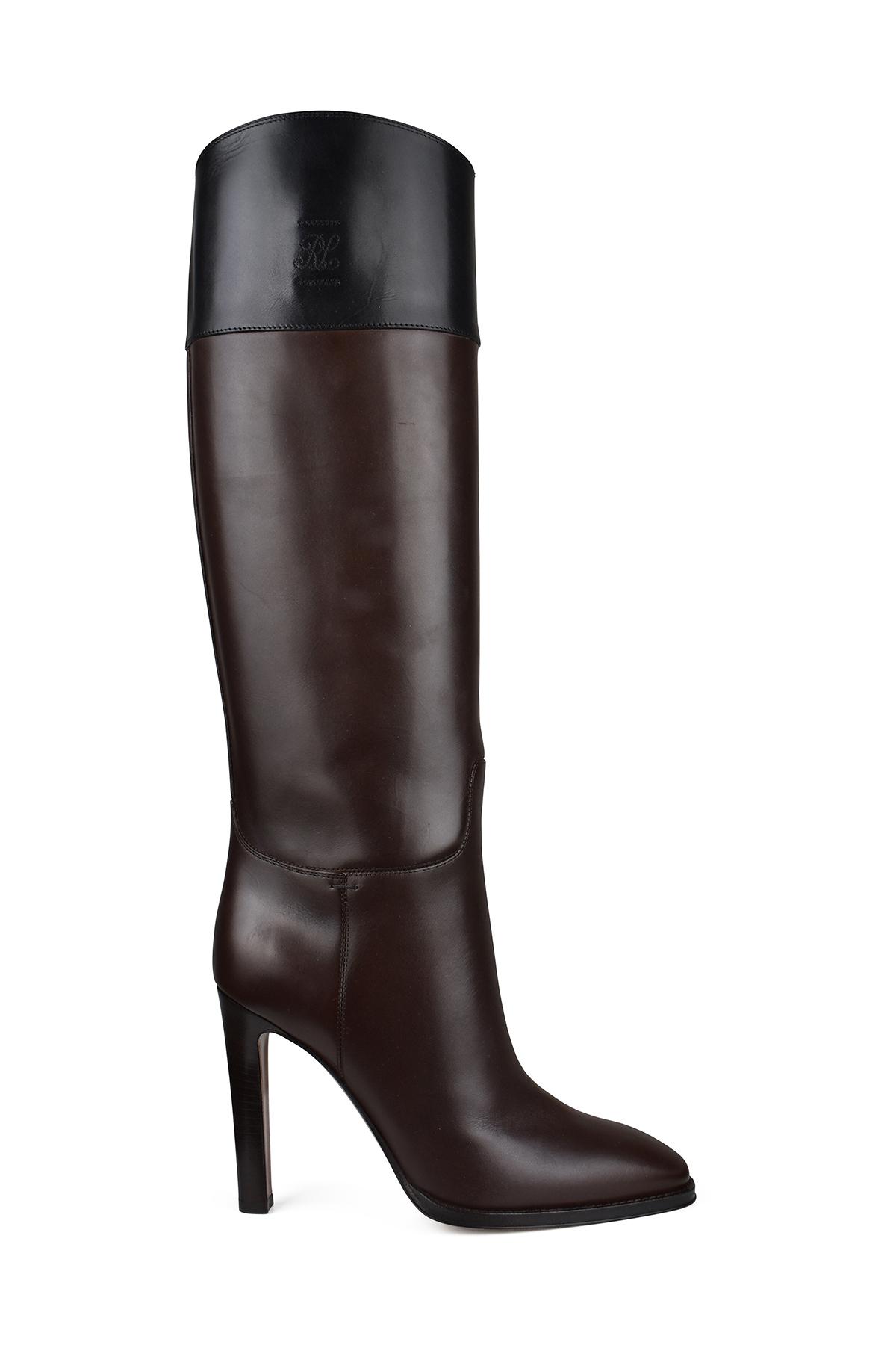Ralph Lauren Fascia Boots in Black | Lyst