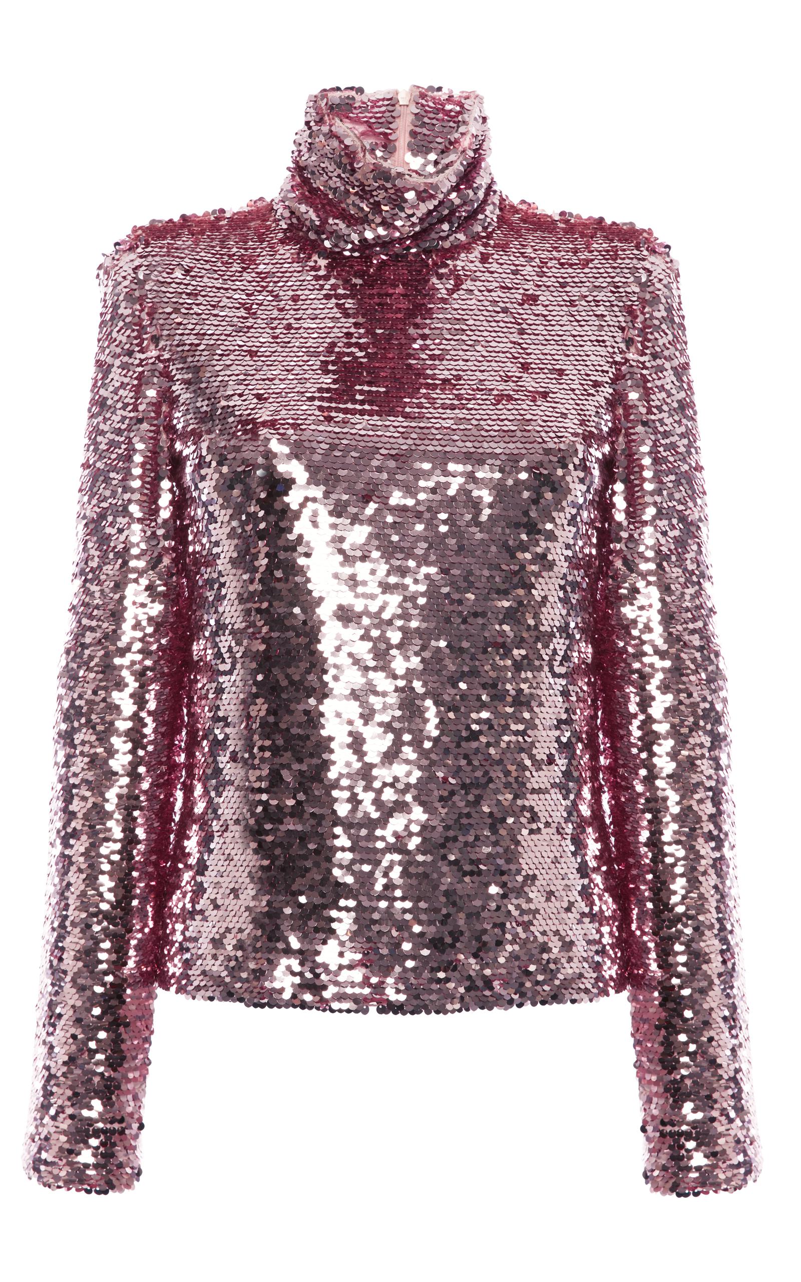 sparkly turtleneck top