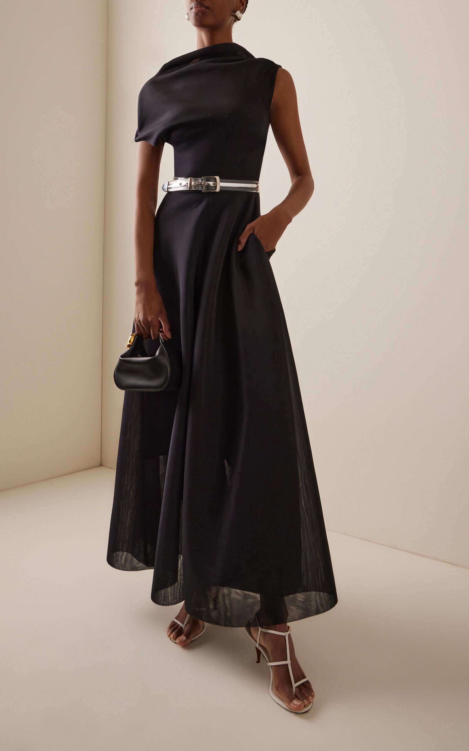 de la vali exclusive hausos chiffon maxi dress HAUSOS MAXI DRESS IN BALLET CHIFFON – DE LA VALI OFFICIAL