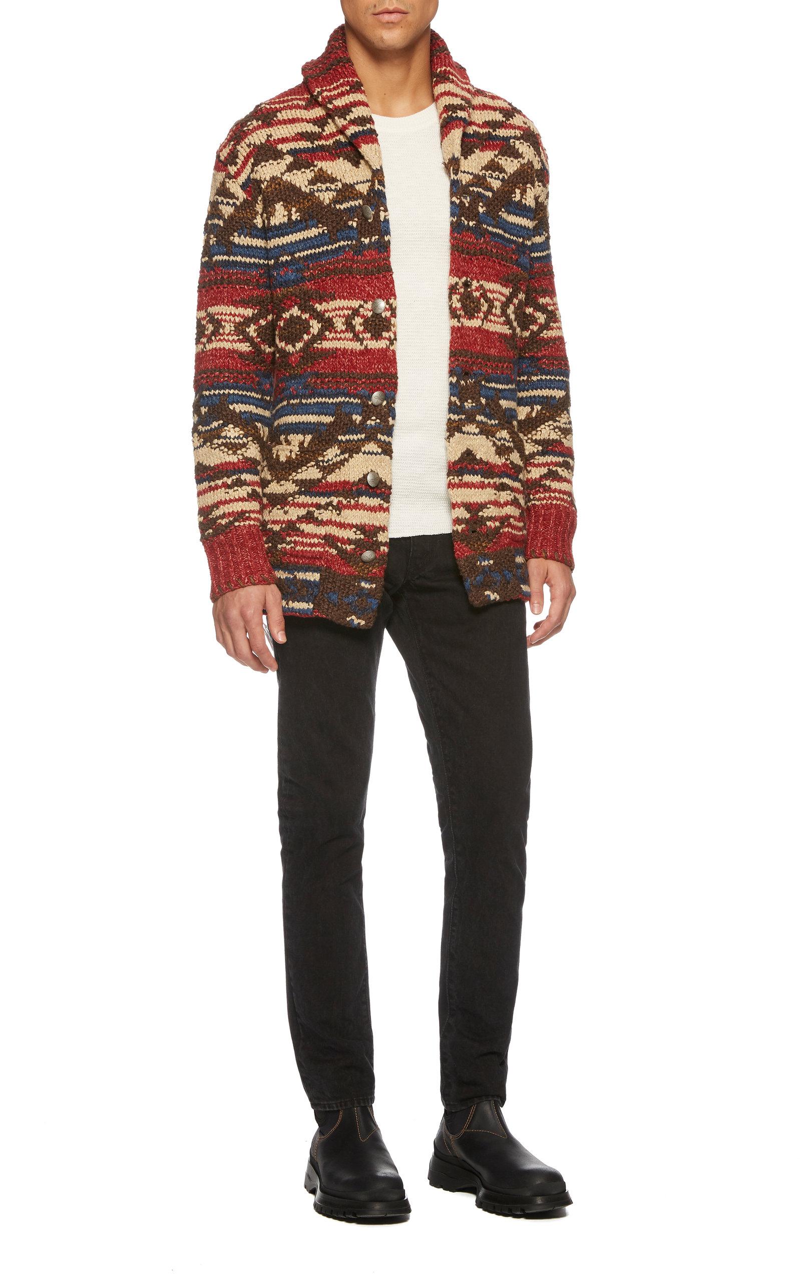 rrl belted cardigan