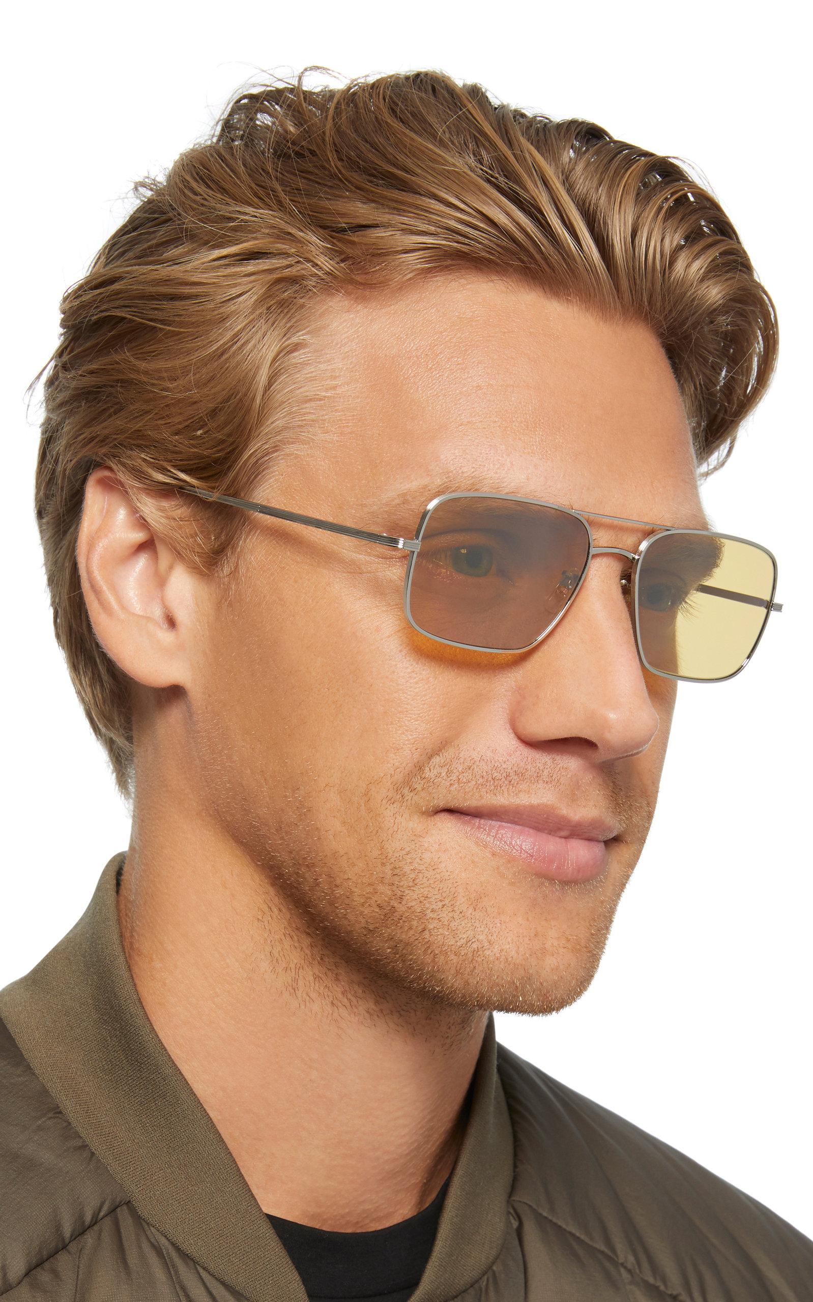 Premisse Luchtpost raken Oliver Peoples Victory La Square Sunglasses in Metallic for Men | Lyst