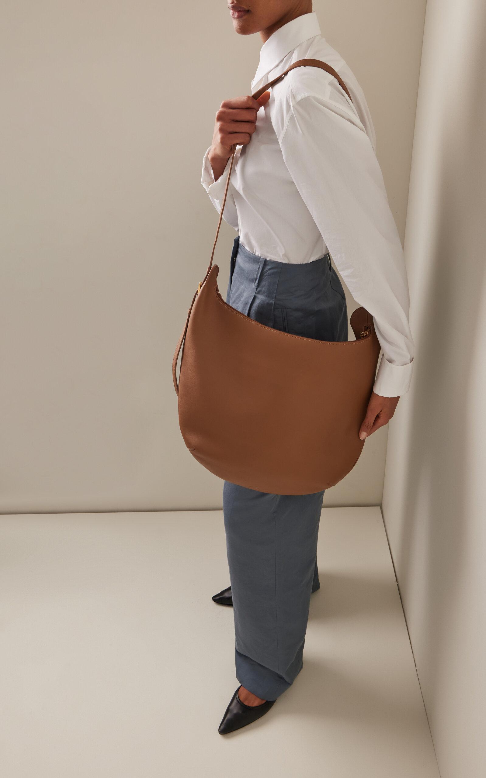 The Row Allie N/s Leather Shoulder Bag in Brown | Lyst